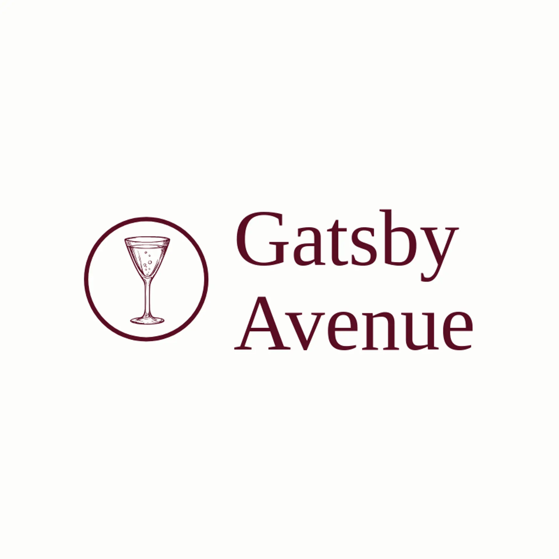 Gatsby Avenue logo for art deco