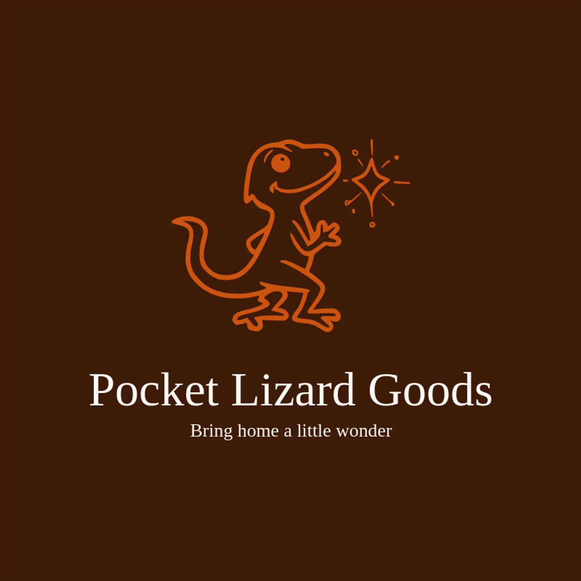 Pocket Lizard Goods logo for lizard