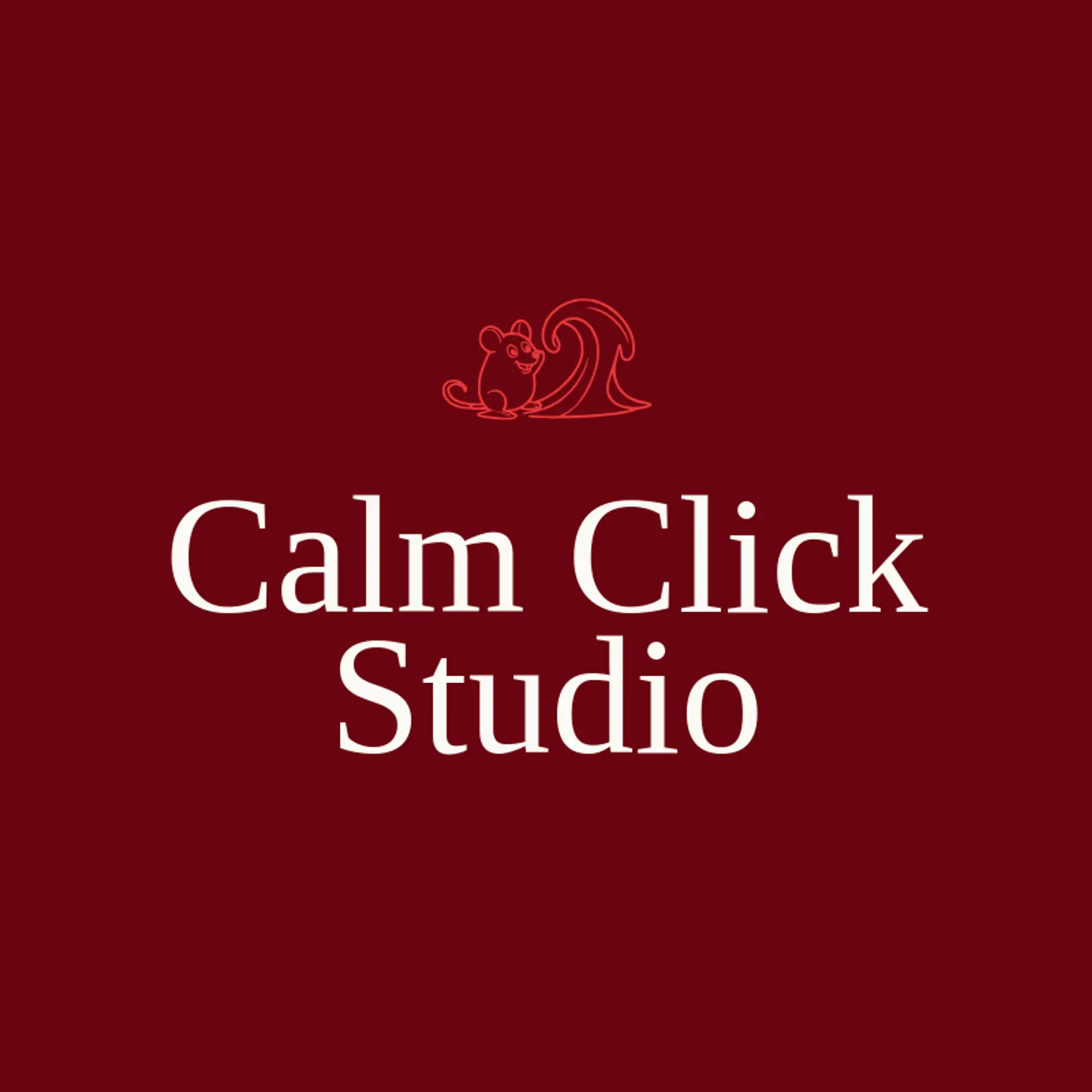 Calm Click Studio logo for mouse