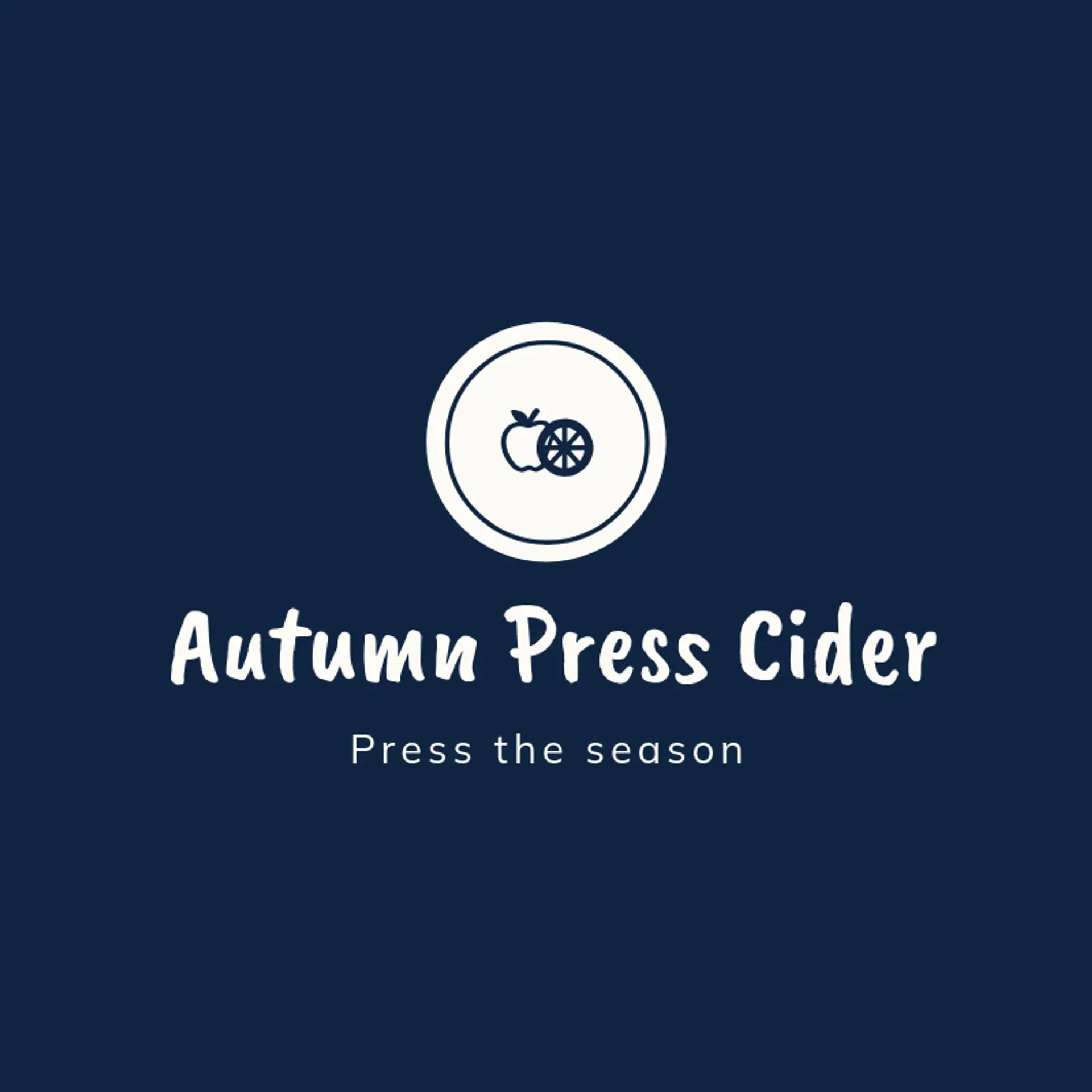 Autumn Press Cider logo for apple