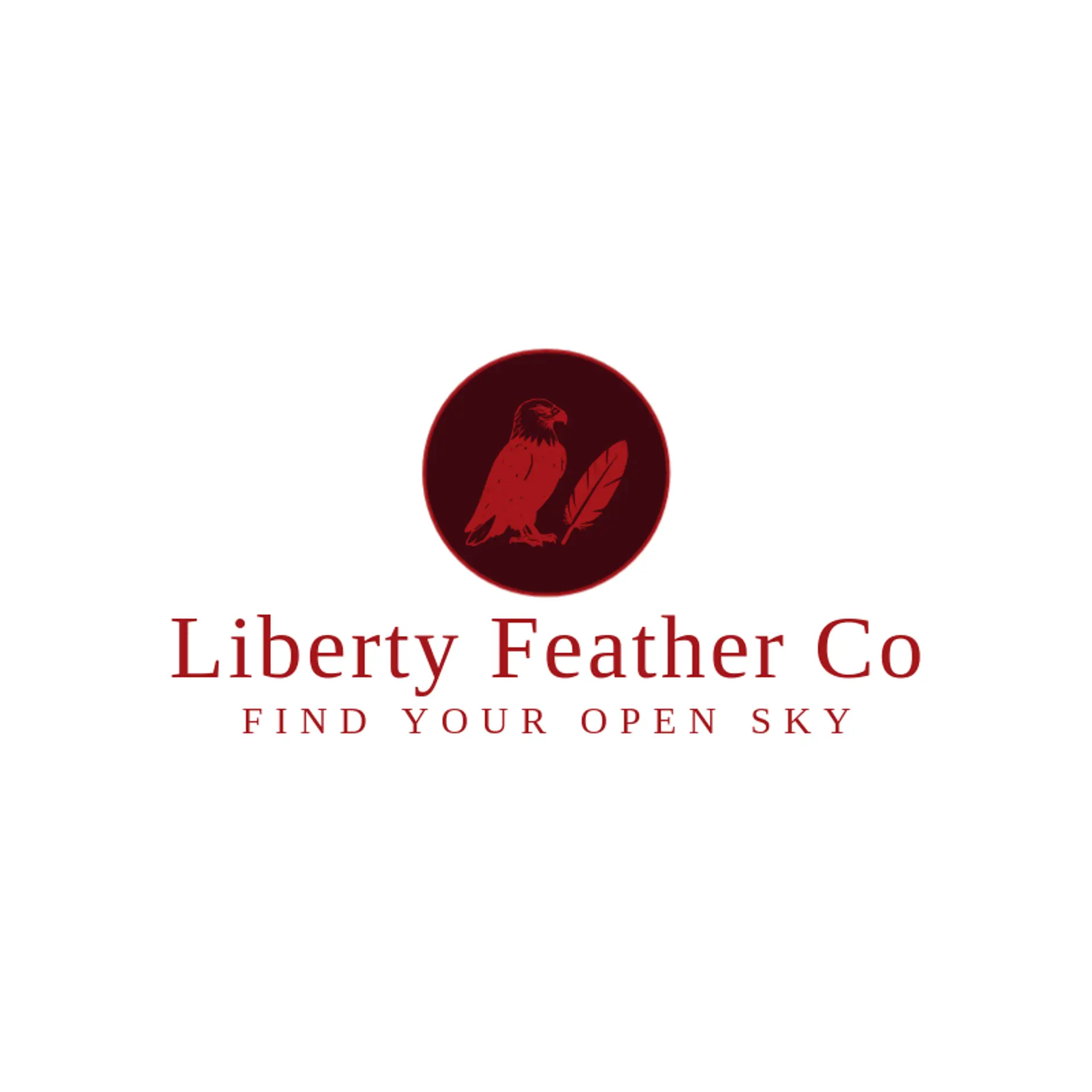 Liberty Feather Co logo for american eagle