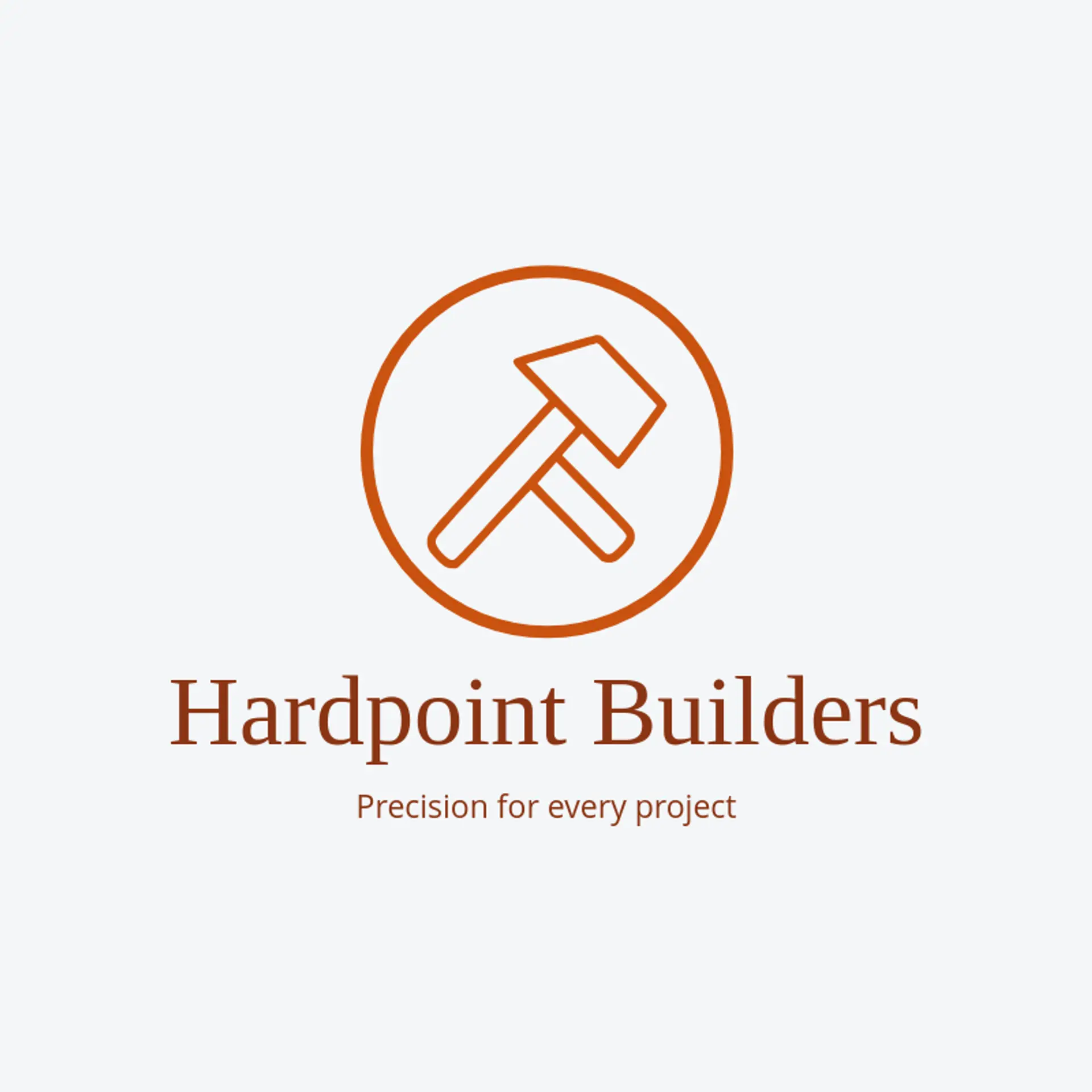 Hardpoint Builders logo for hammer