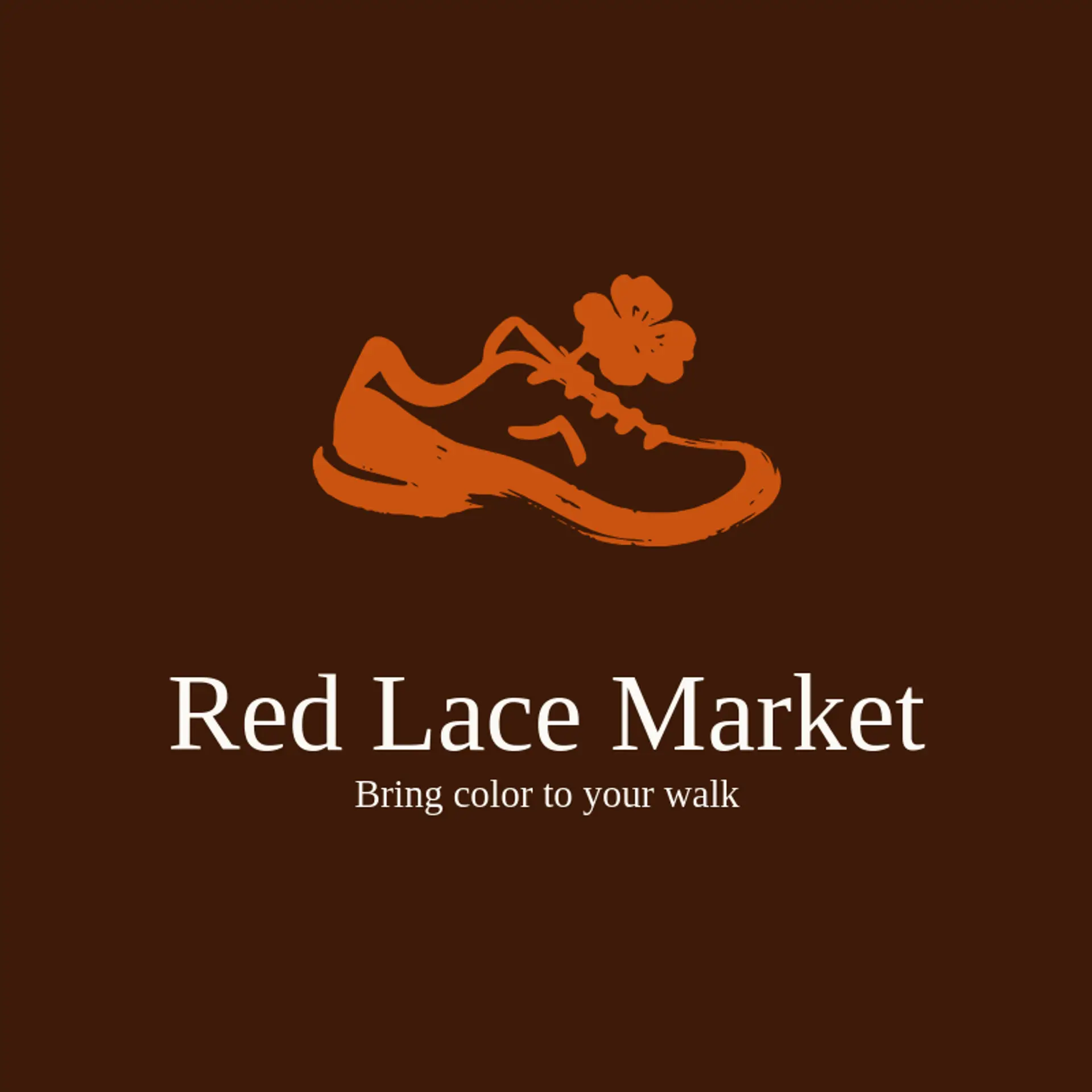 Red Lace Market logo for shoe store