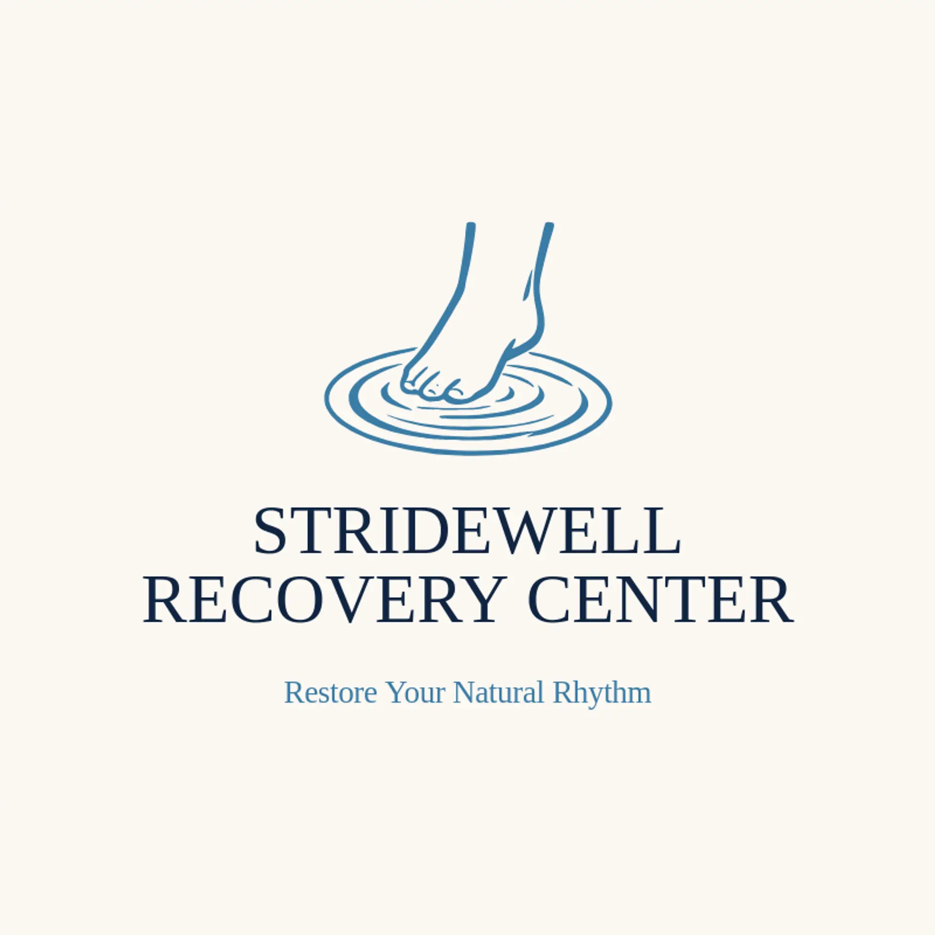 Stridewell Recovery Center logo for foot