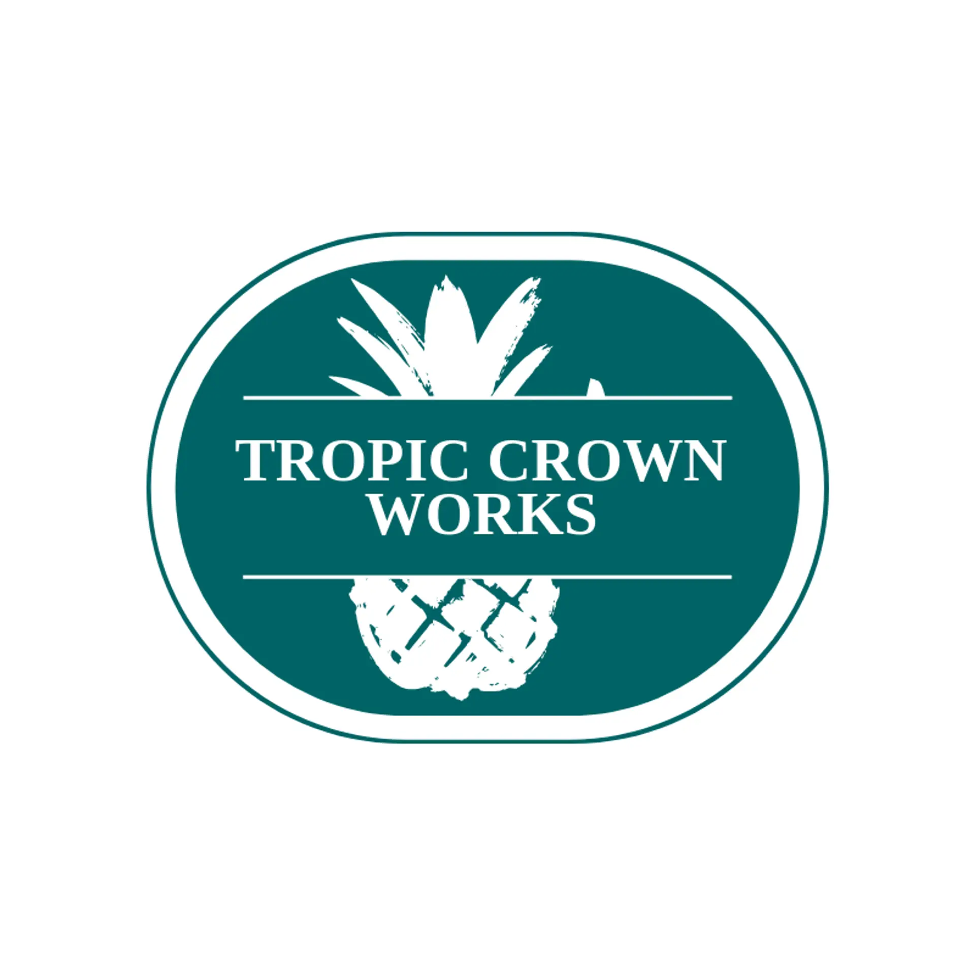 Tropic Crown Works logo for pineapple