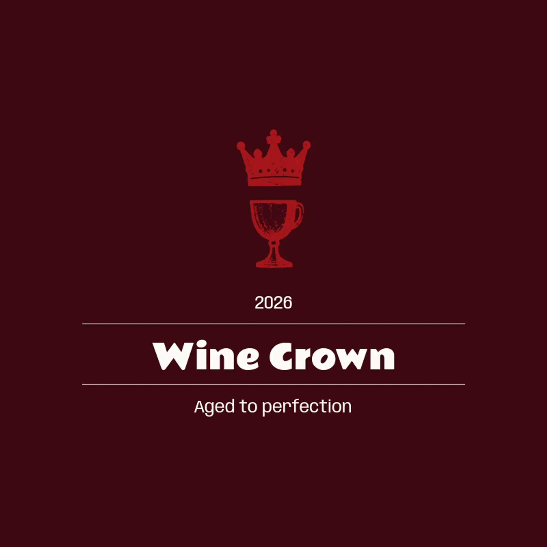 Wine Crown logo for king