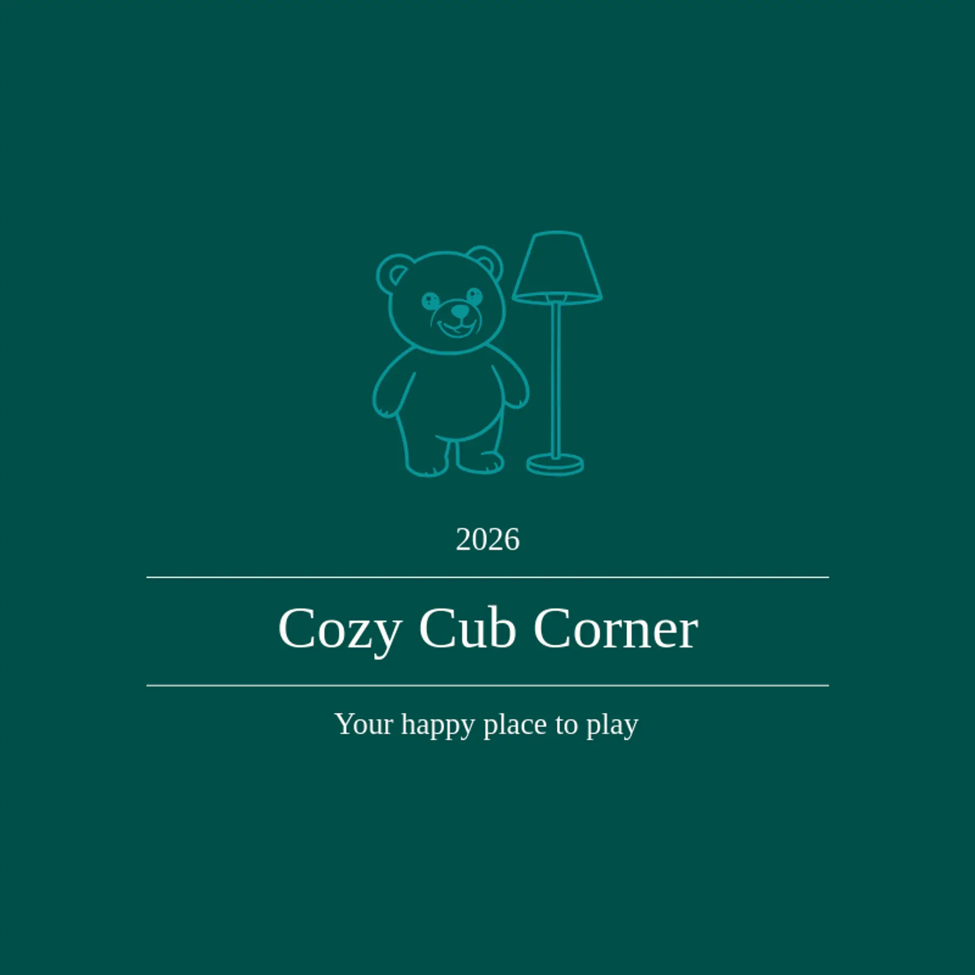 Cozy Cub Corner logo for teddy bear