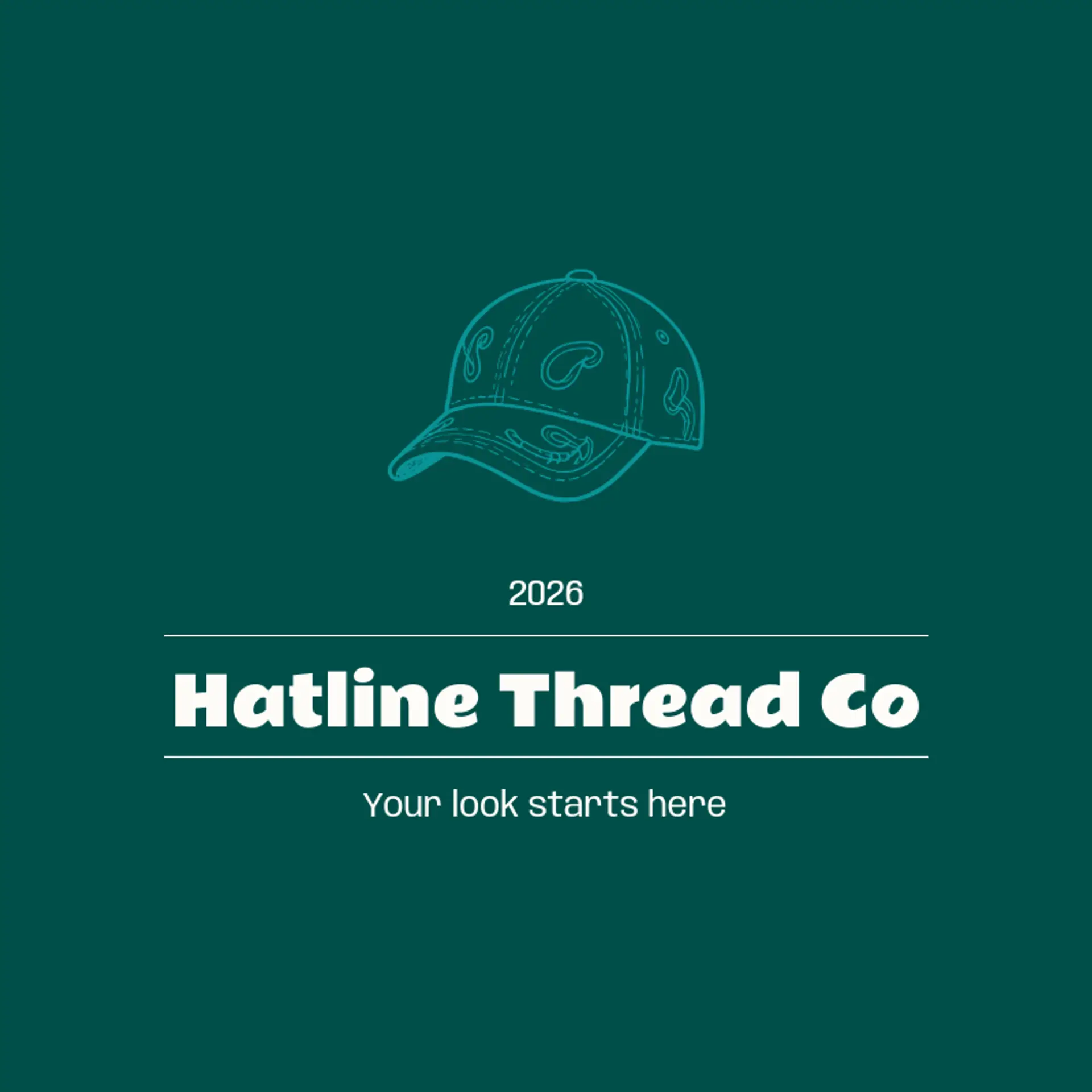 Hatline Thread Co logo for embroidery