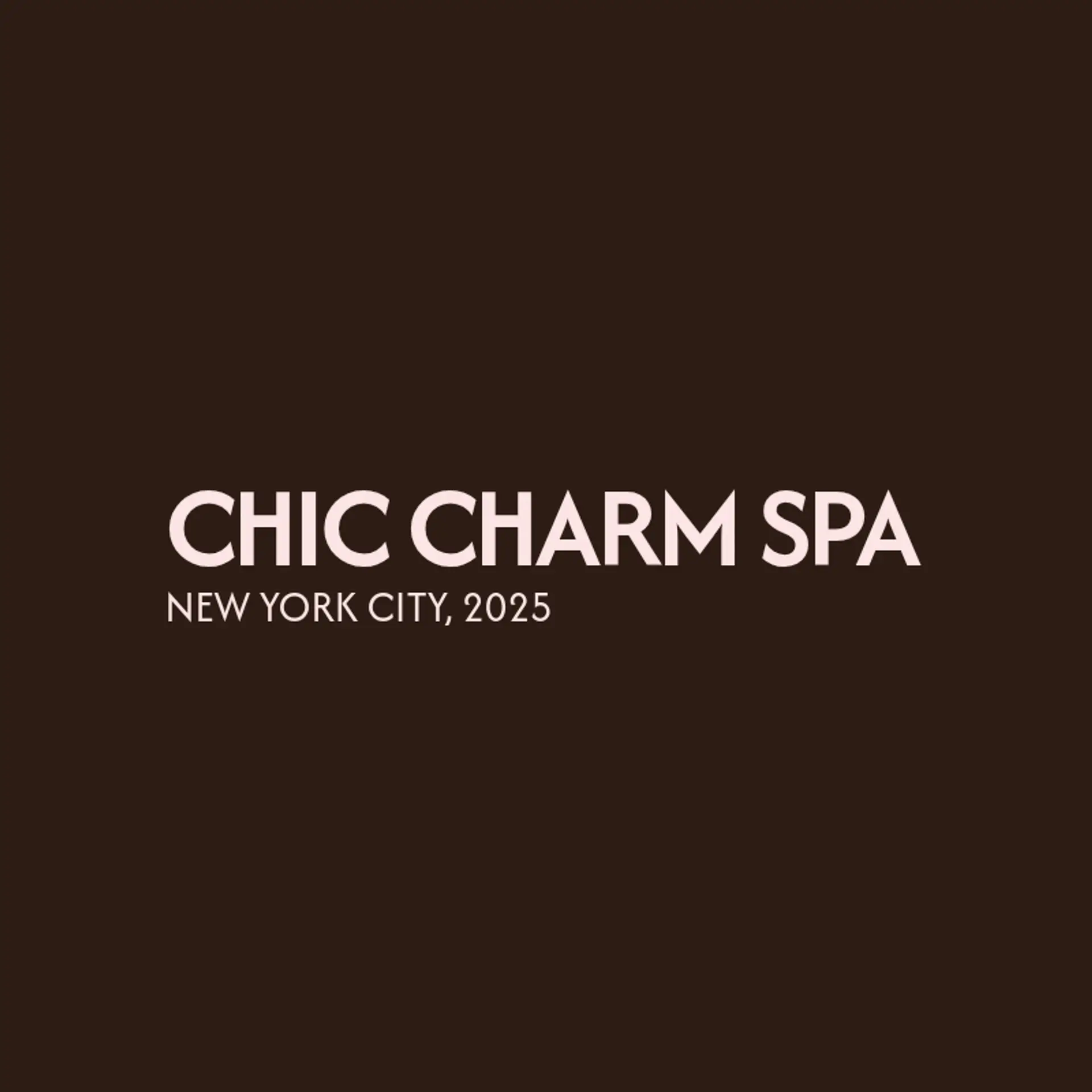 Chic Charm Spa logo for beauty spa