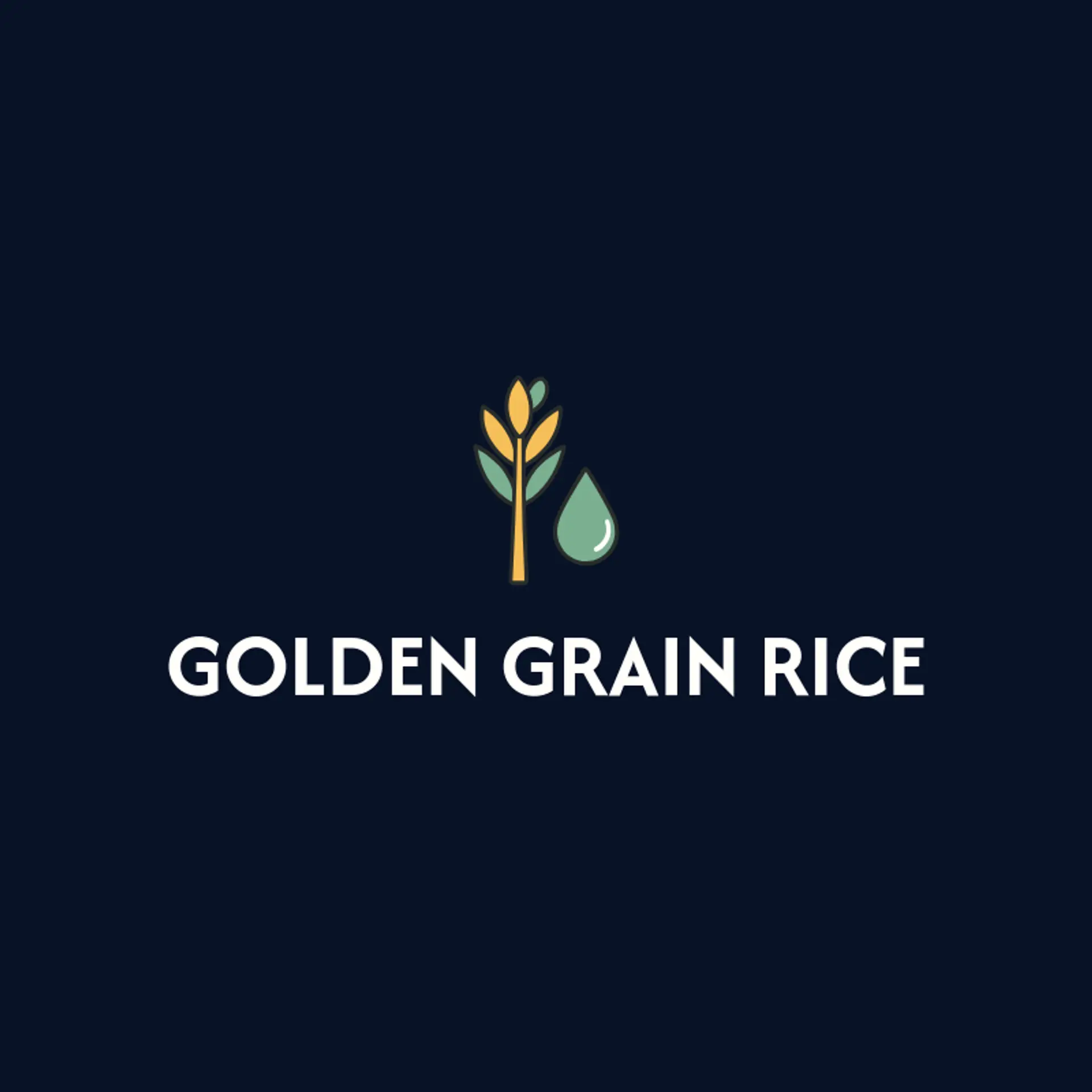 Golden Grain Rice logo for rice