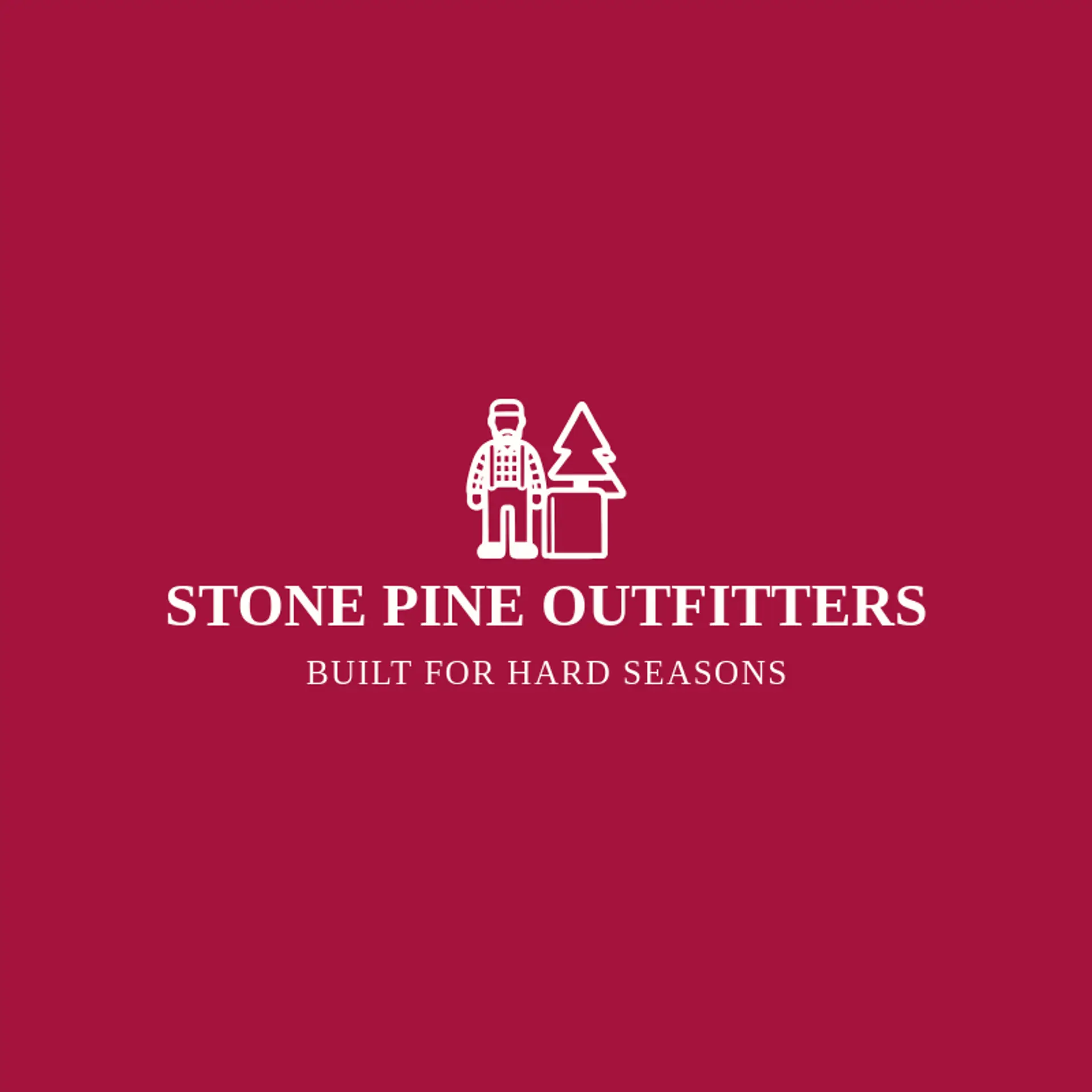 Stone Pine Outfitters logo for lumberjack