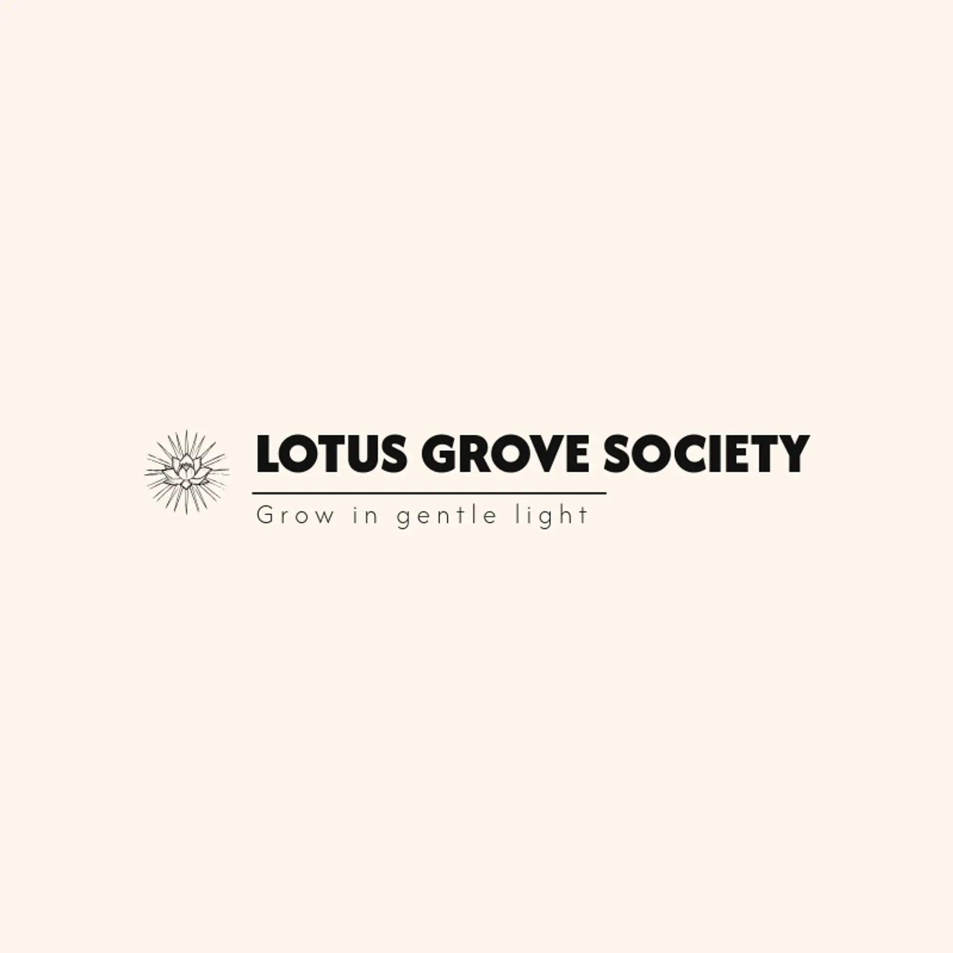 Lotus Grove Society logo for krishna