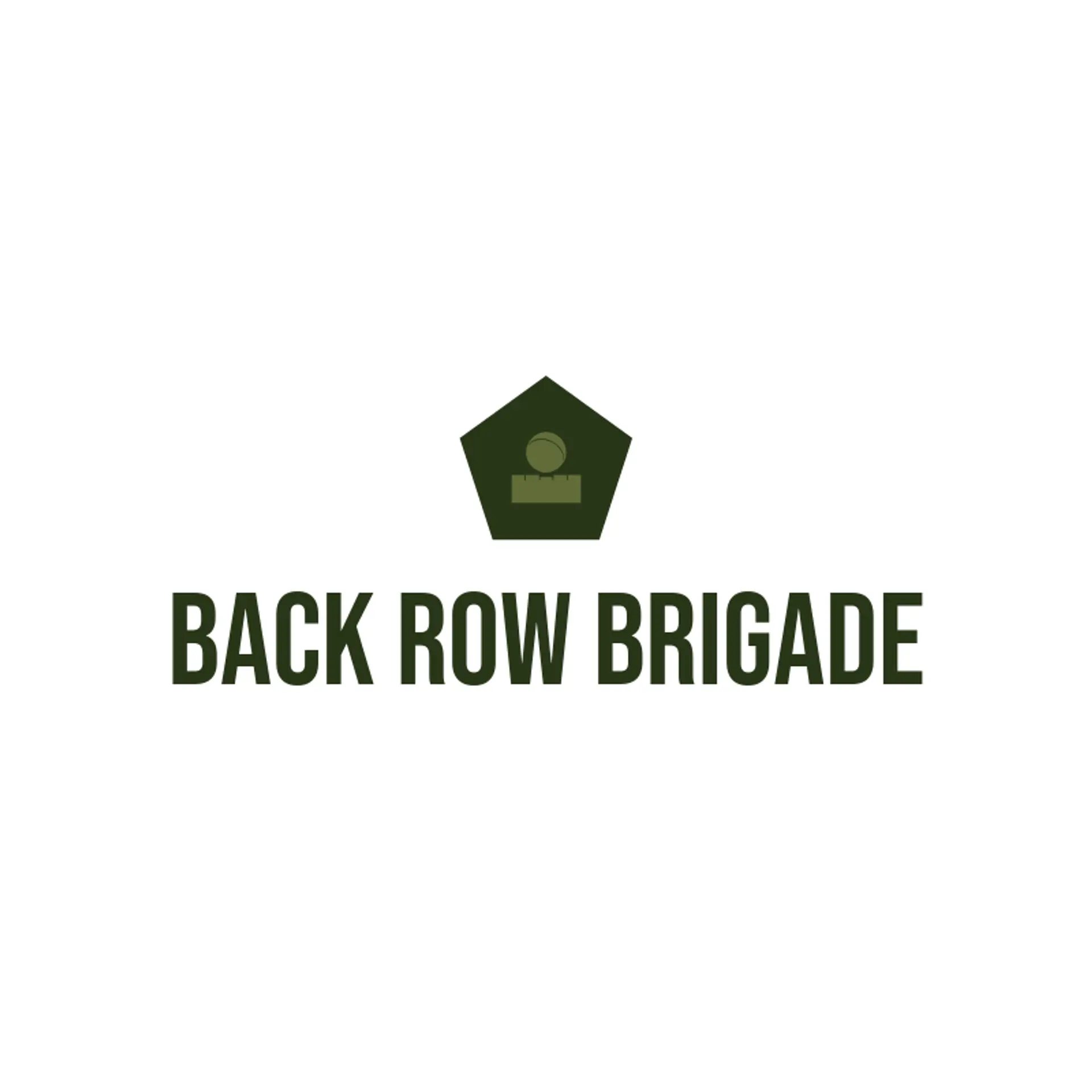 Back Row Brigade logo for volleyball