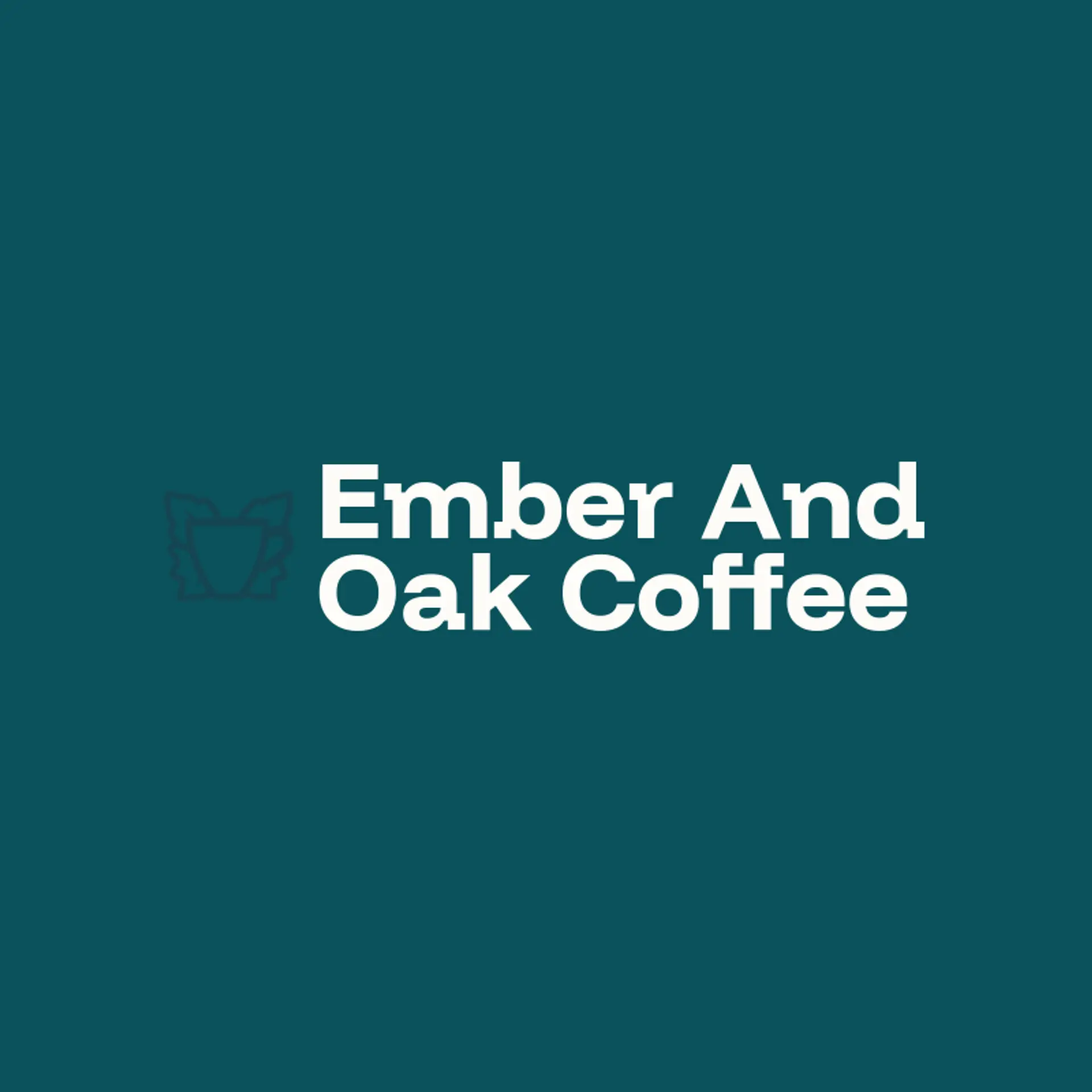 Ember and Oak Coffee logo for coffee