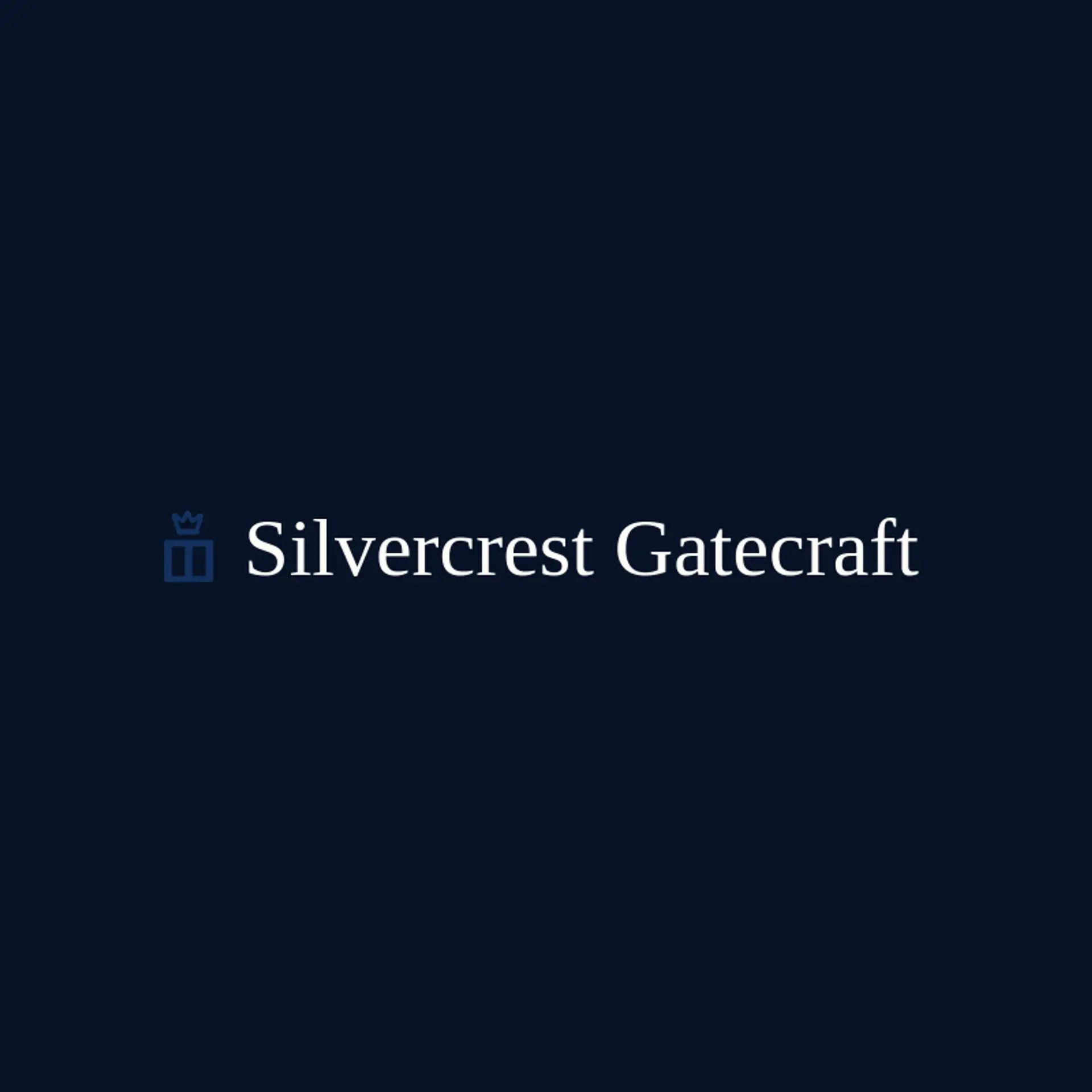 Silvercrest Gatecraft logo for gate