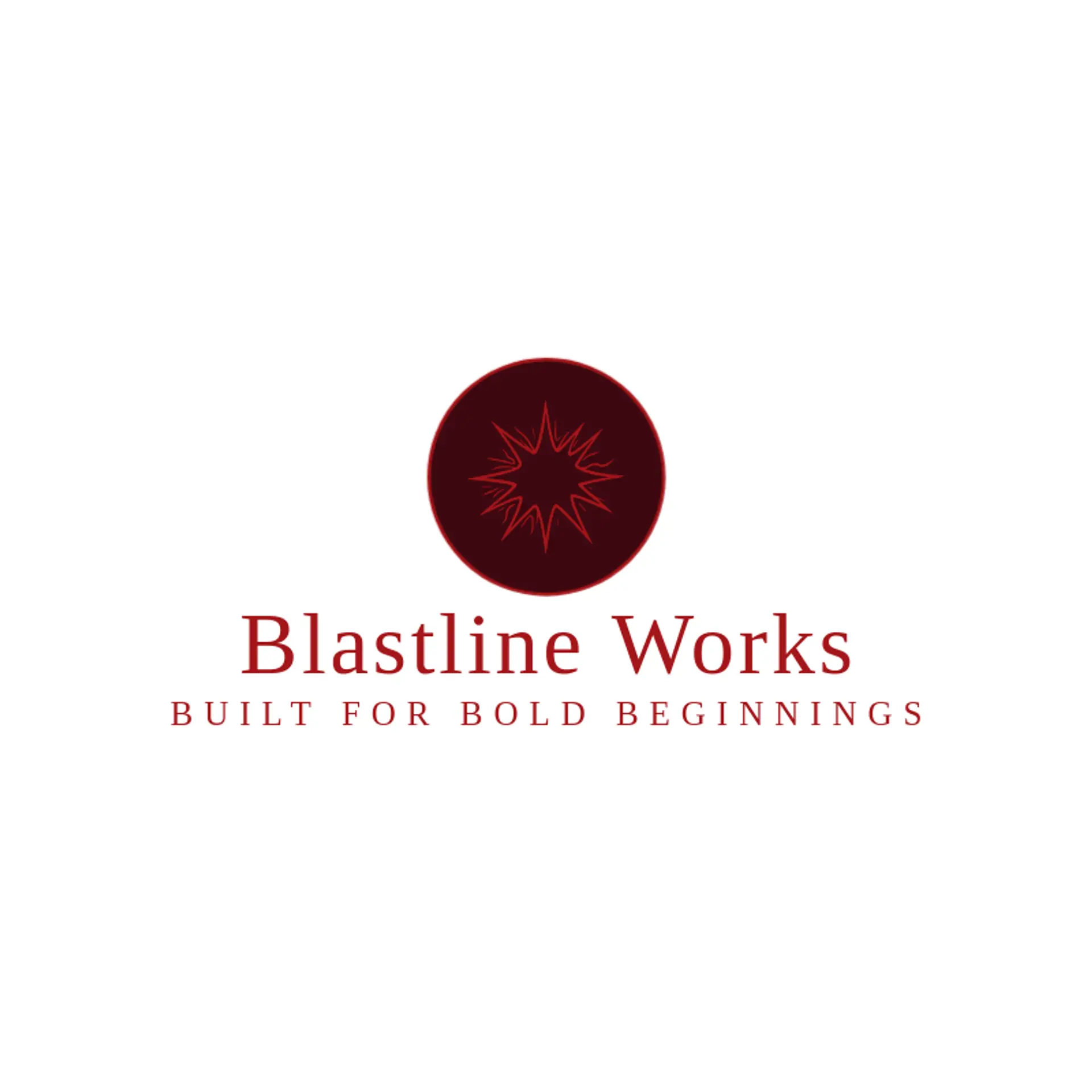 Blastline Works logo for explosion