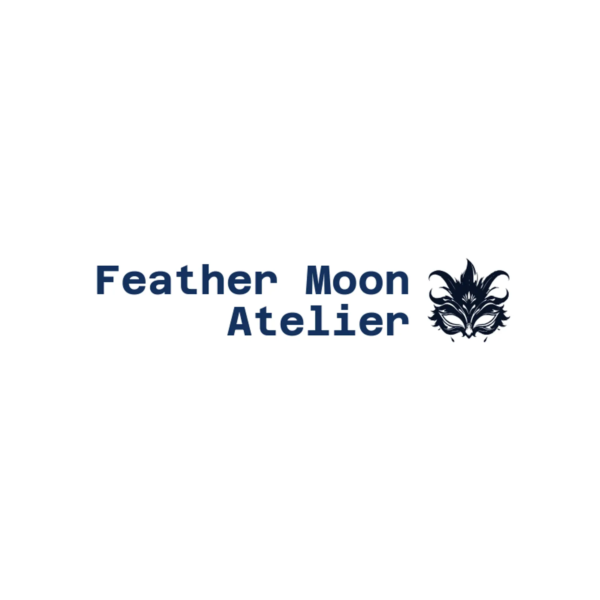 Feather Moon Atelier logo for mardi gras