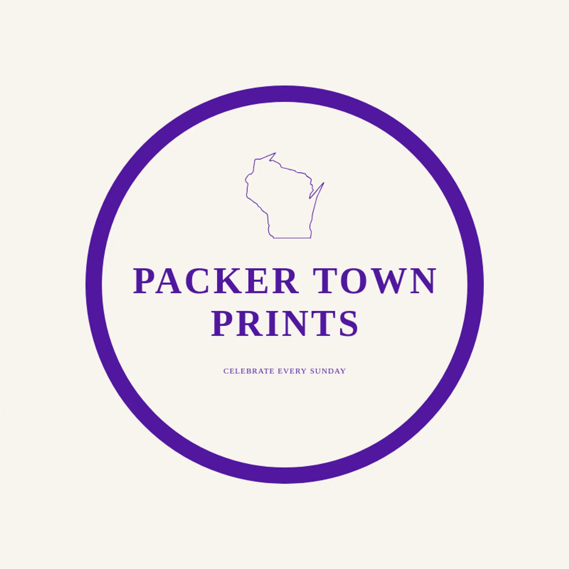 Packer Town Prints logo for wisconsin