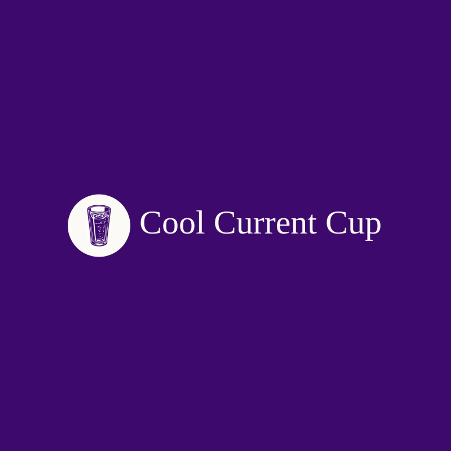 Cool Current Cup logo for tumbler