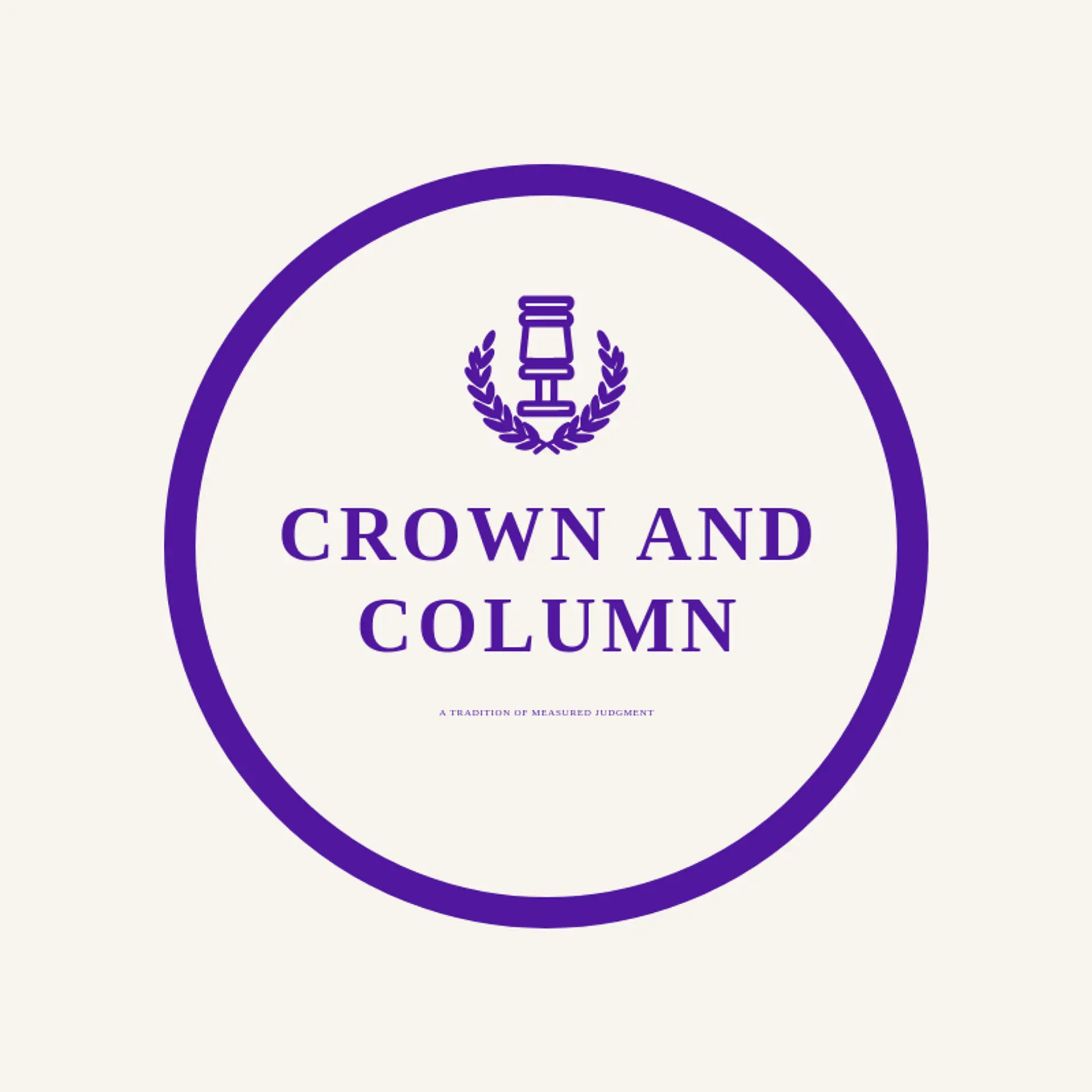 Crown and Column logo for judge