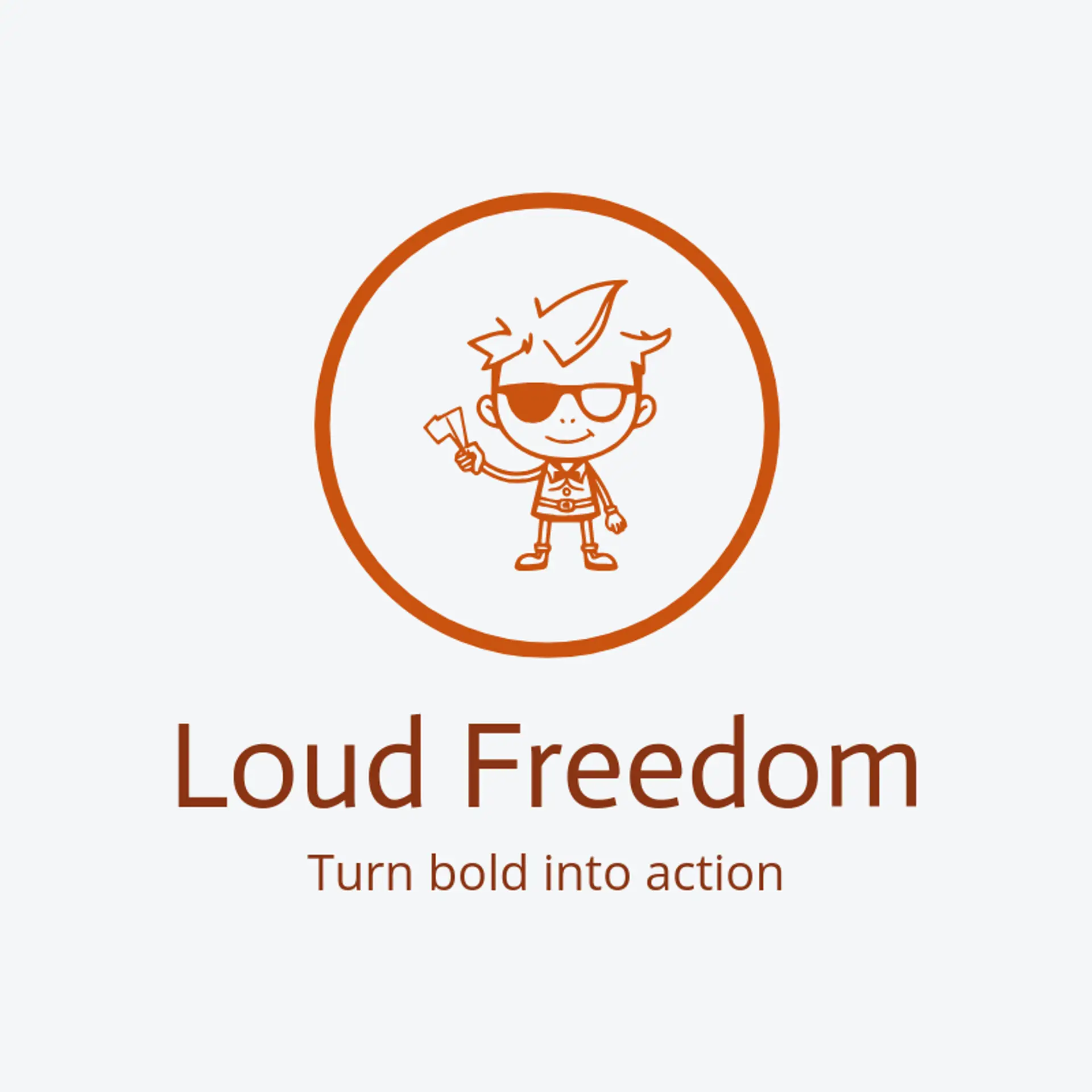 Loud Freedom logo for rebel