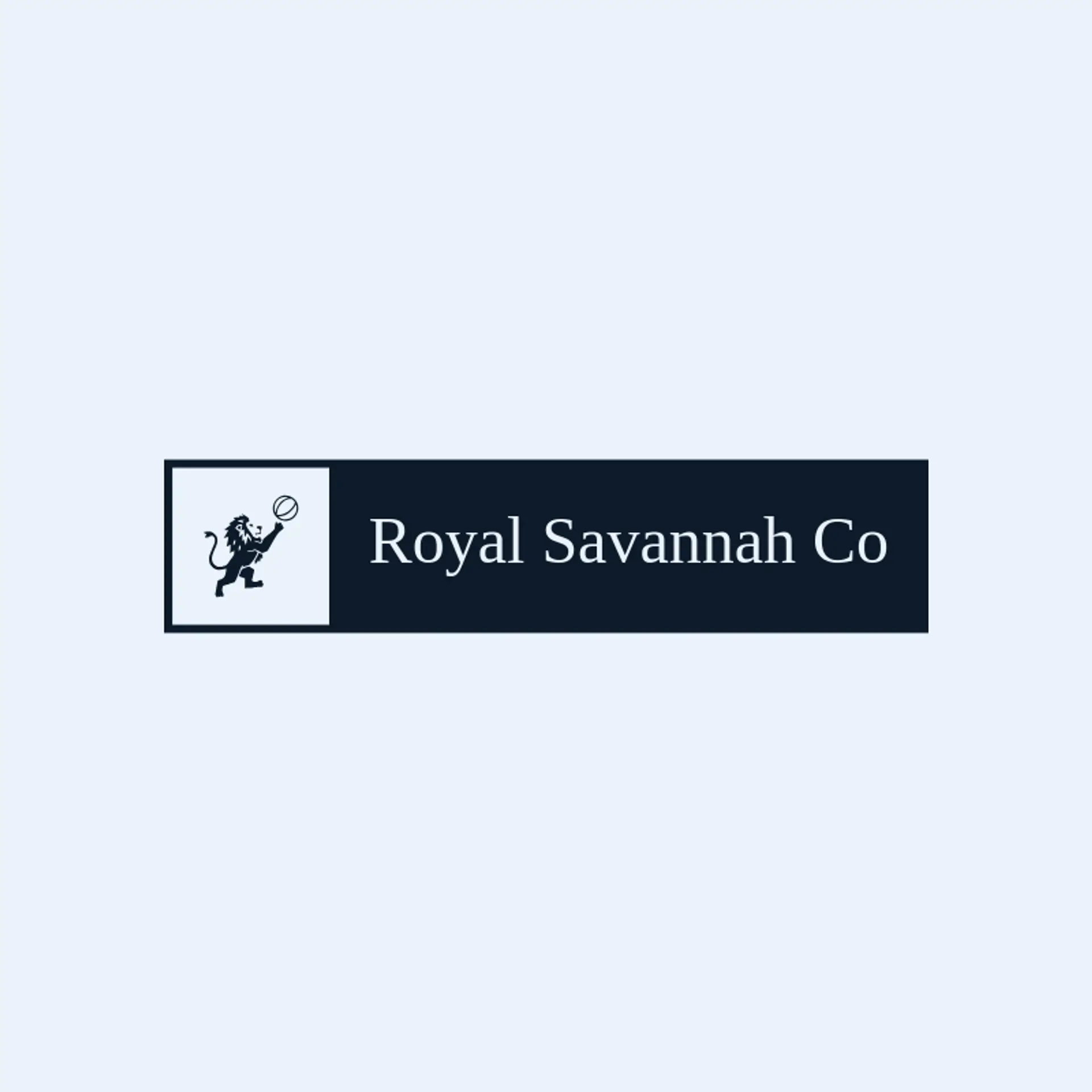 Royal Savannah Co logo for lion king