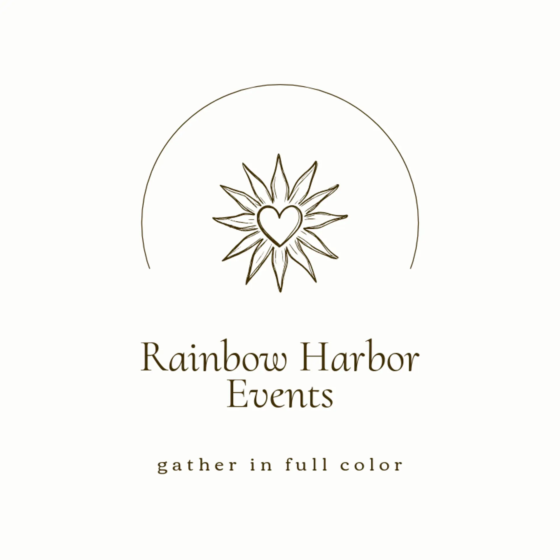 Rainbow Harbor Events logo for pride