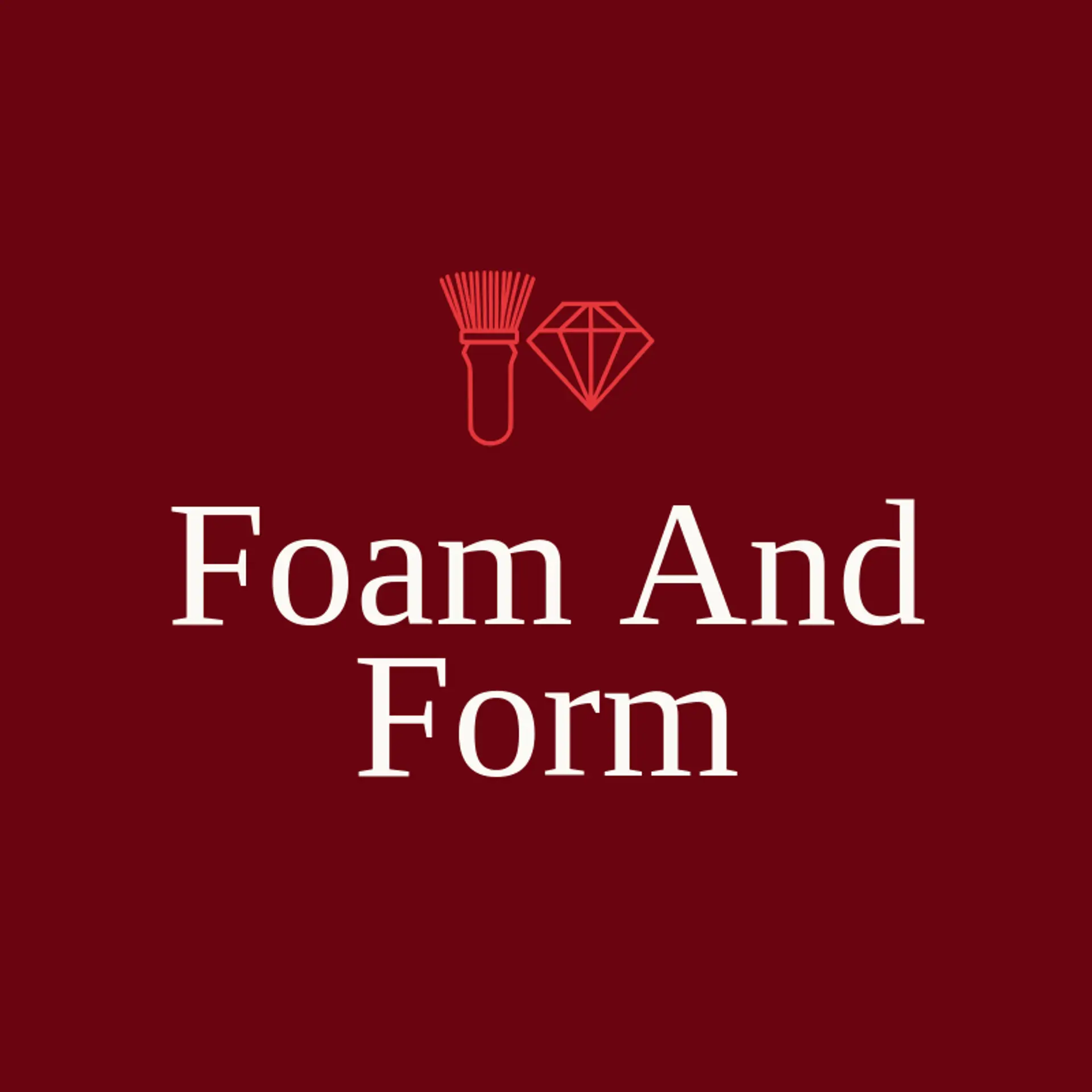 Foam And Form logo for barbershop