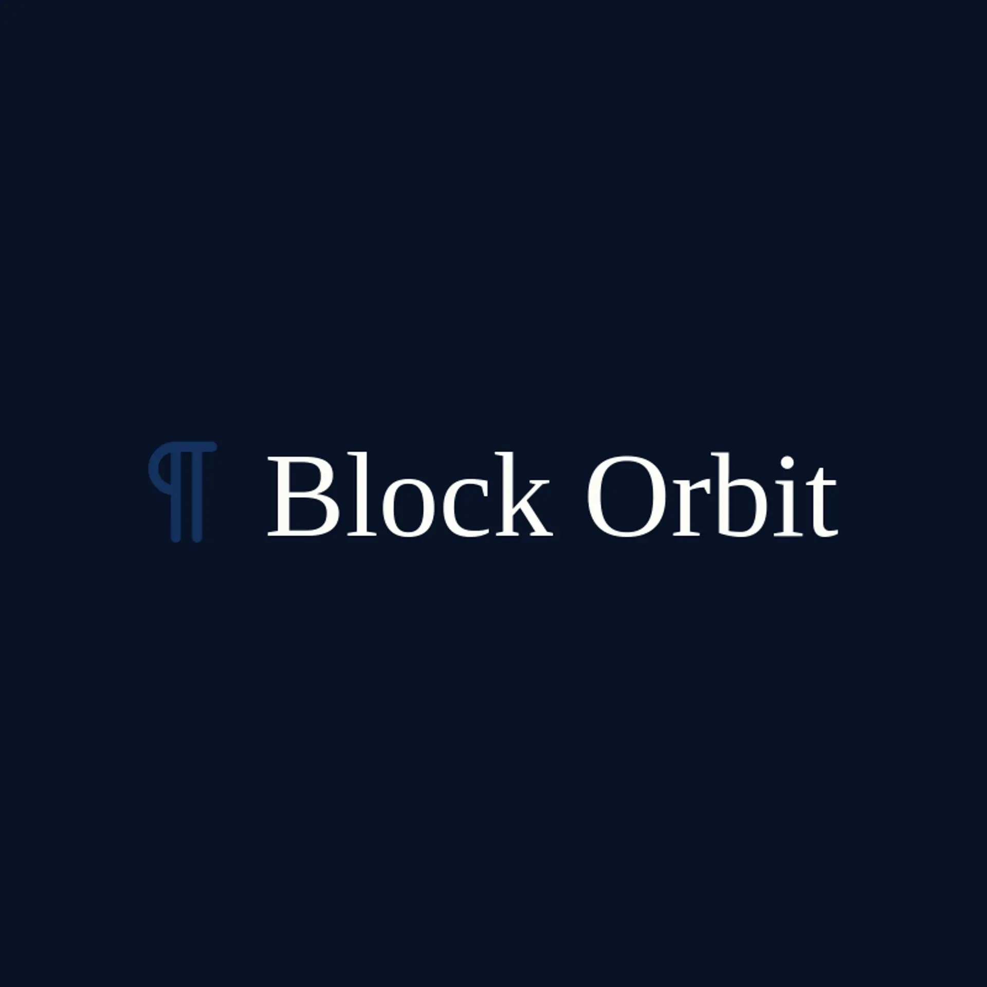 Block Orbit logo for block