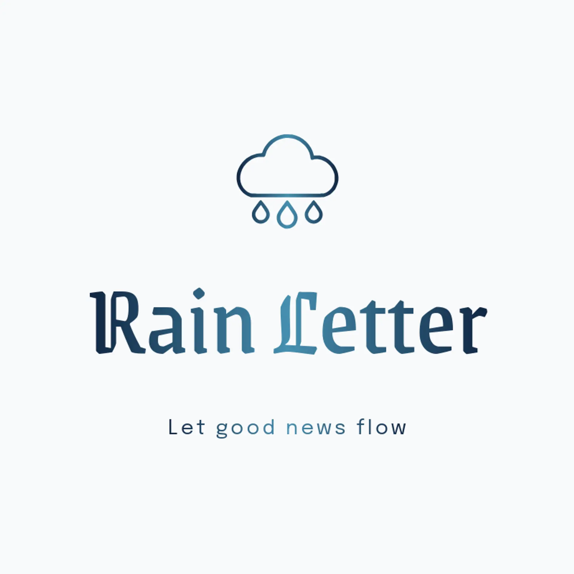 Rain Letter logo for email