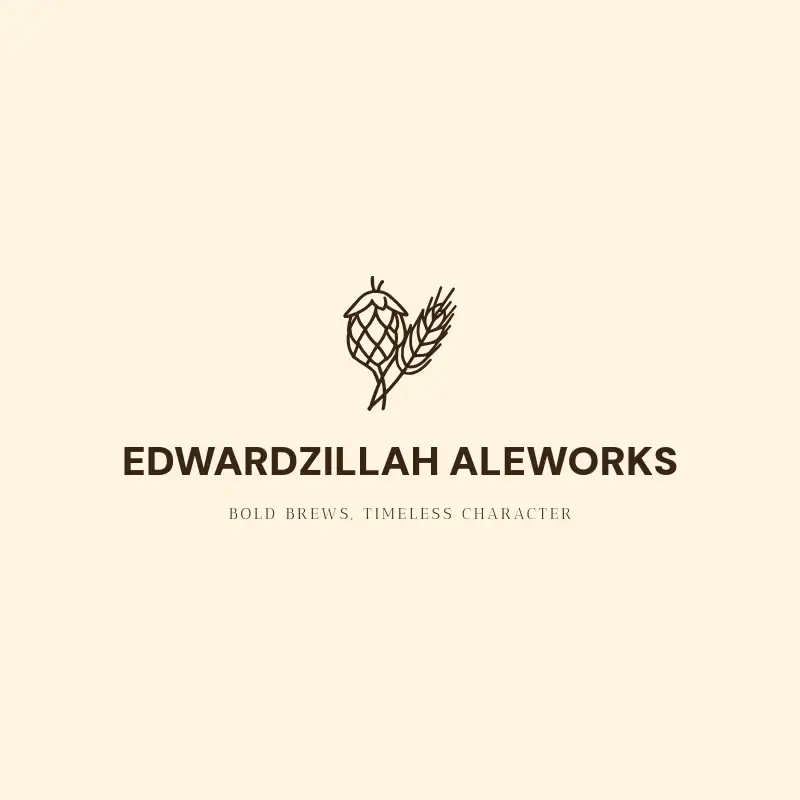The brewery name EdwardZillah Aleworks as a branded logo with a single color icon