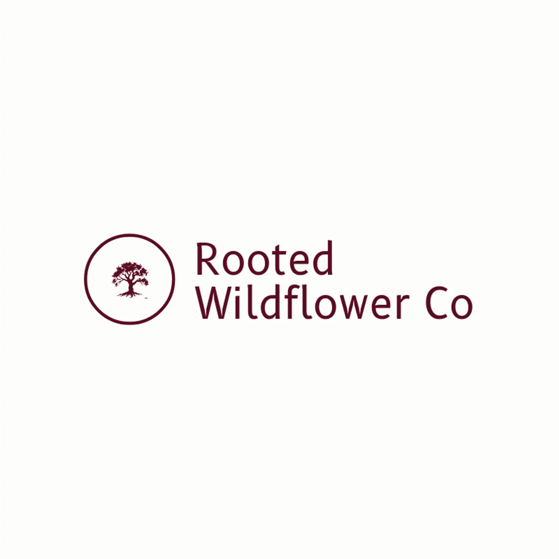 Rooted Wildflower Co logo for roots