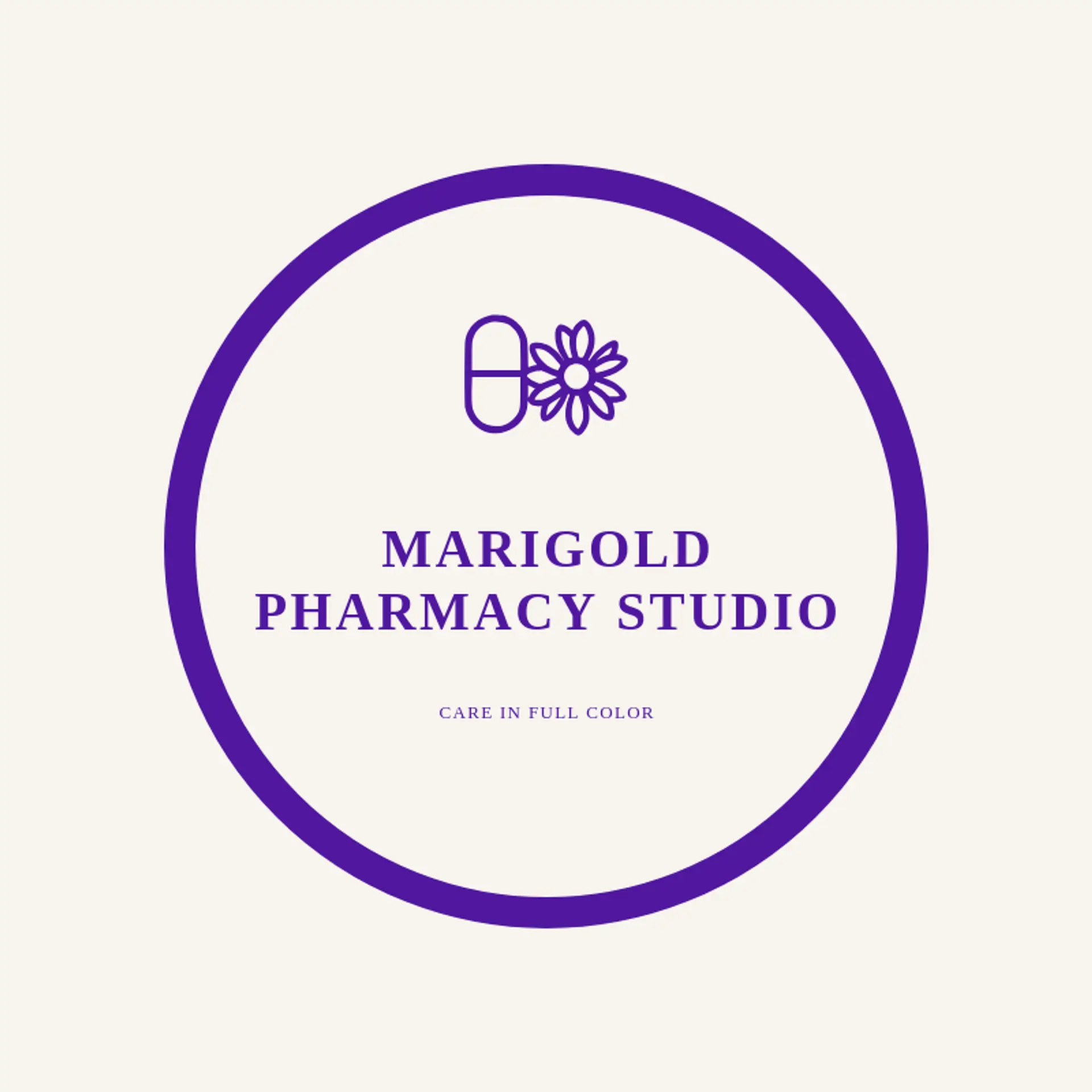 Marigold Pharmacy Studio logo for pill