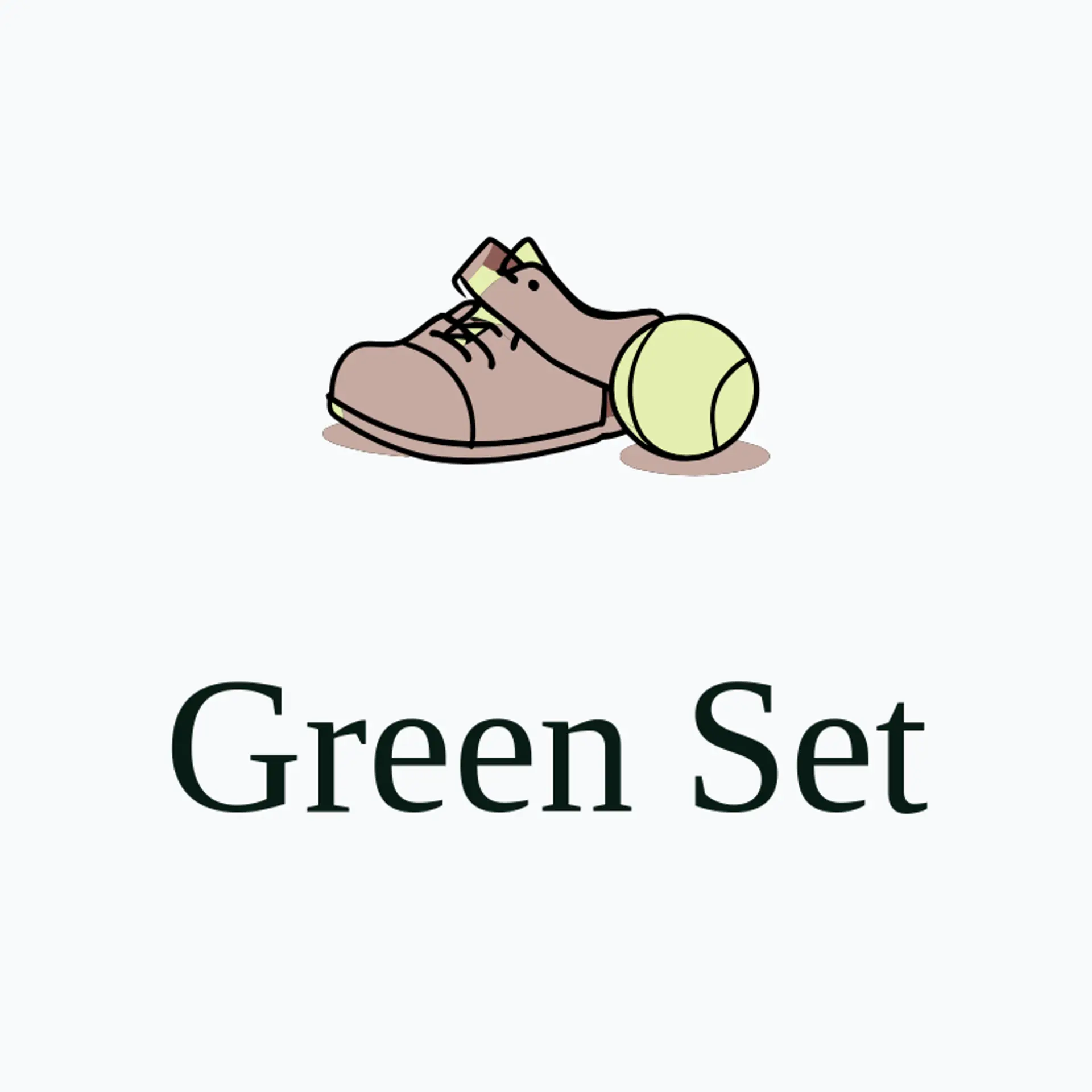 Green Set logo for tennis