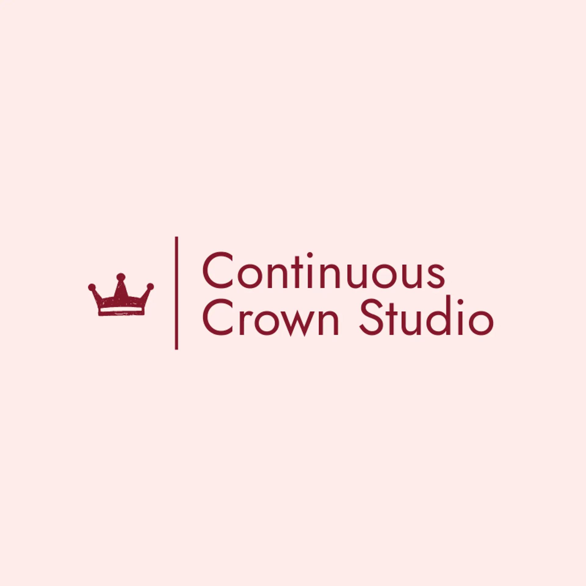Continuous Crown Studio logo for queen