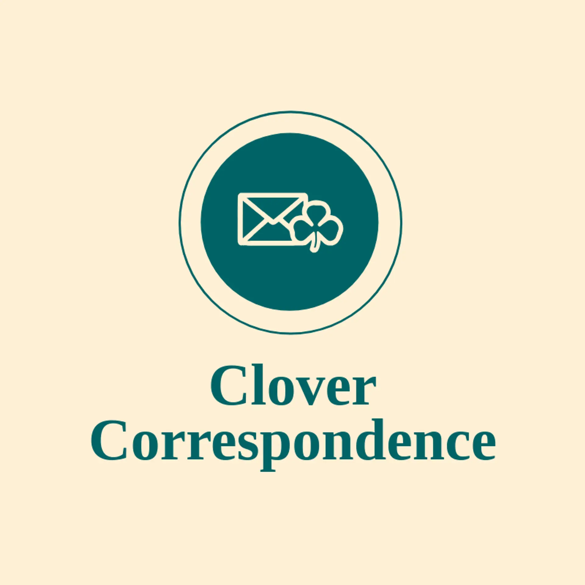 Clover Correspondence logo for envelope