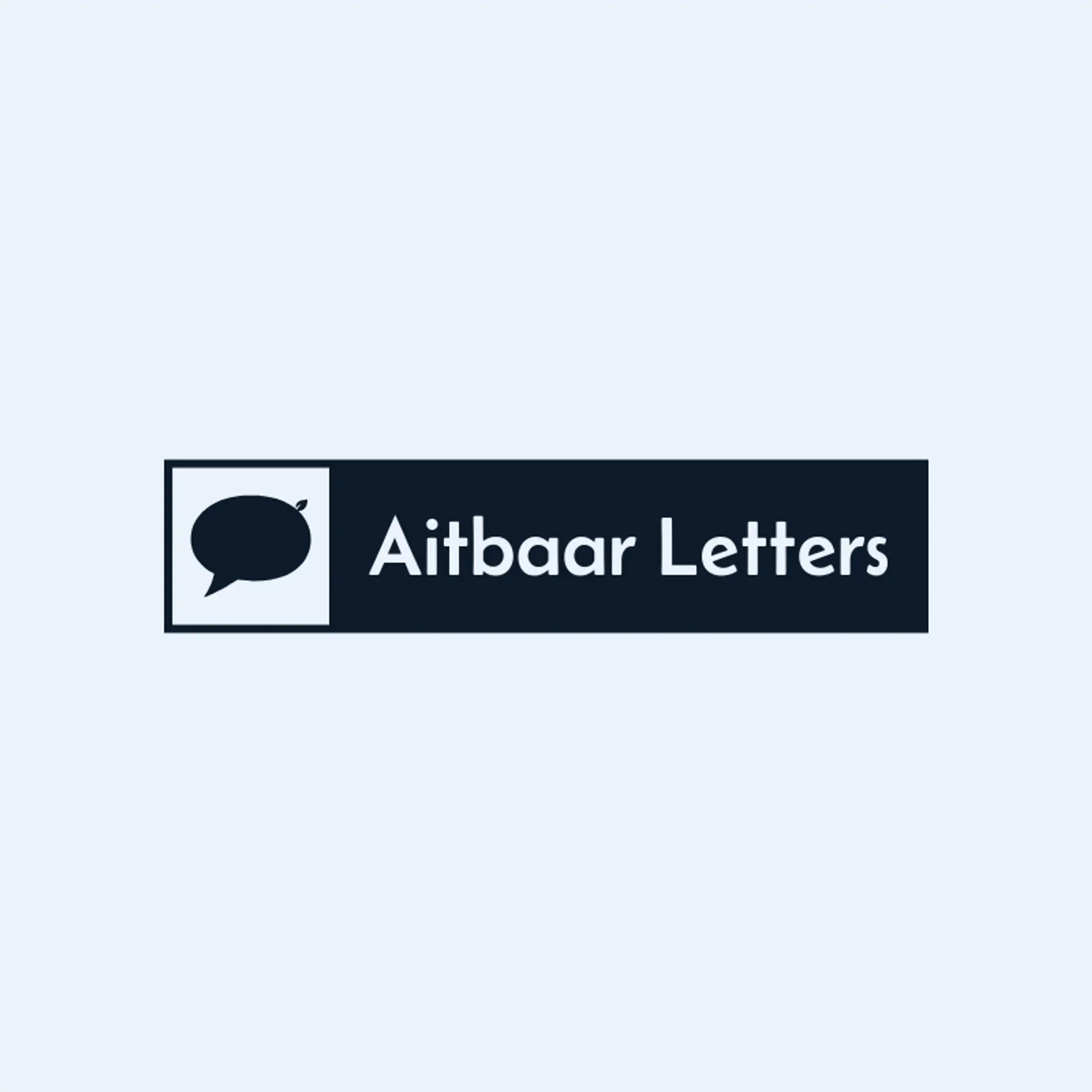 Aitbaar Letters logo for urdu