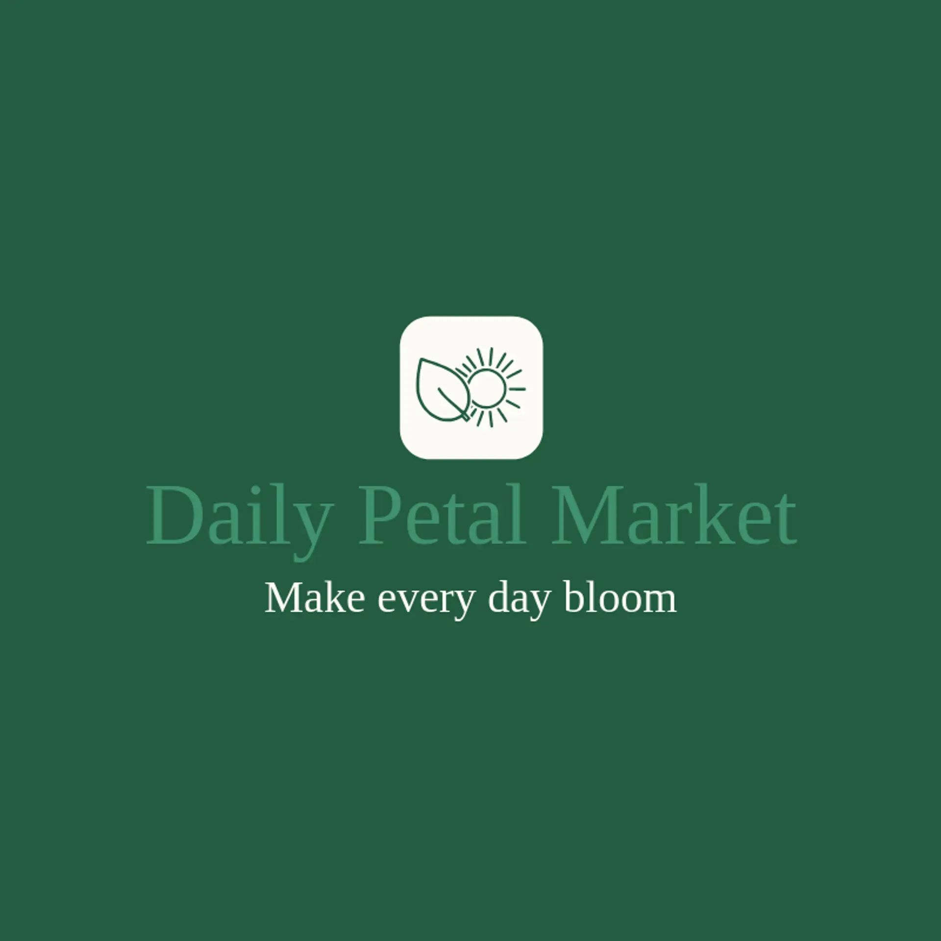 Daily Petal Market logo for fresh