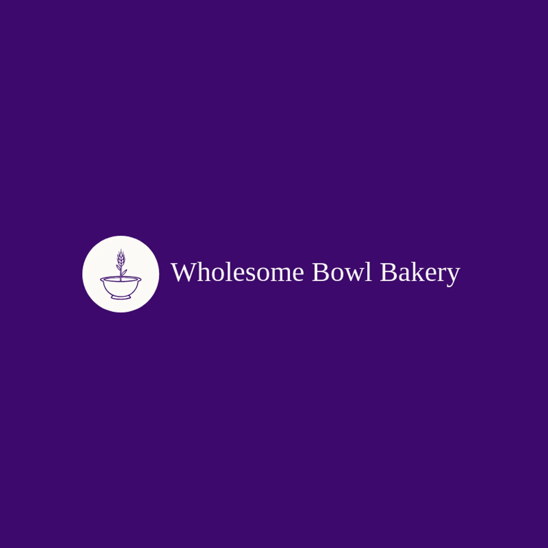 Wholesome Bowl Bakery logo for baking