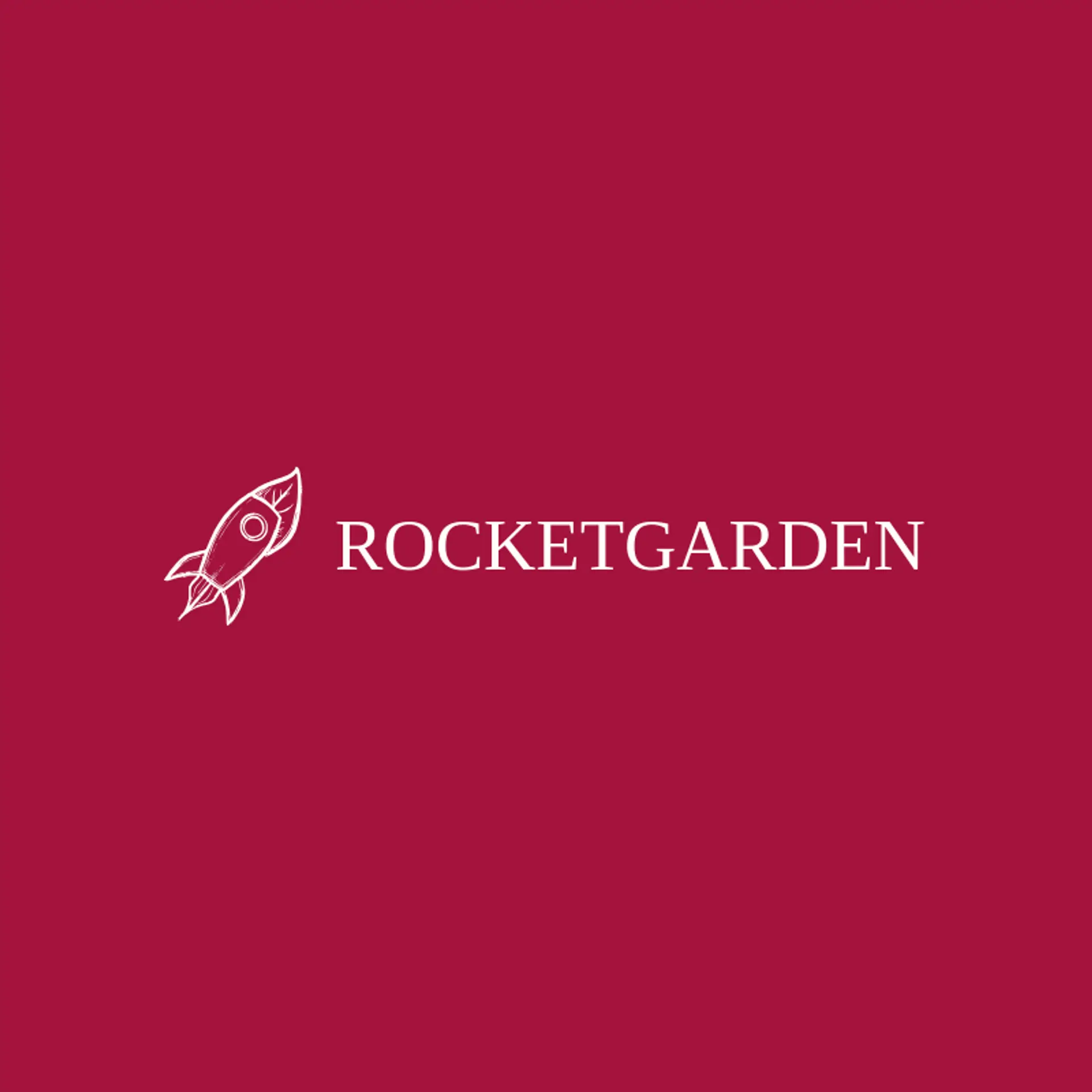 Rocket Garden logo for aerospace