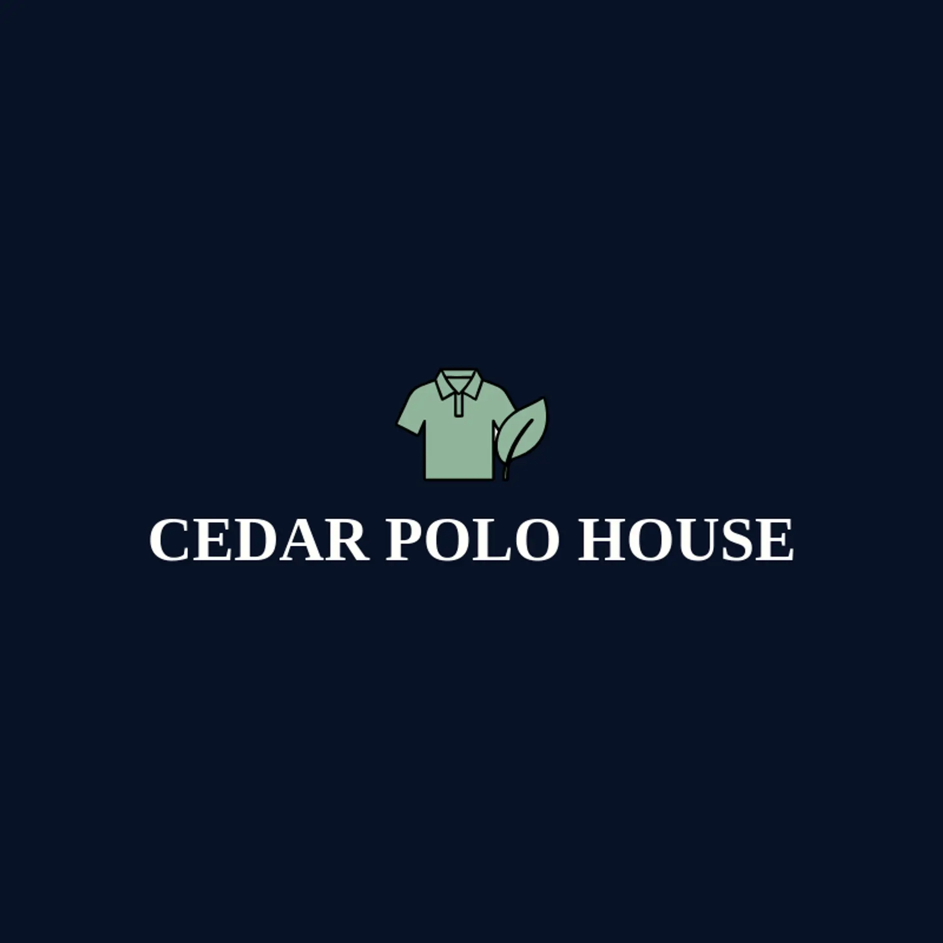Cedar Polo House logo for polo shirt