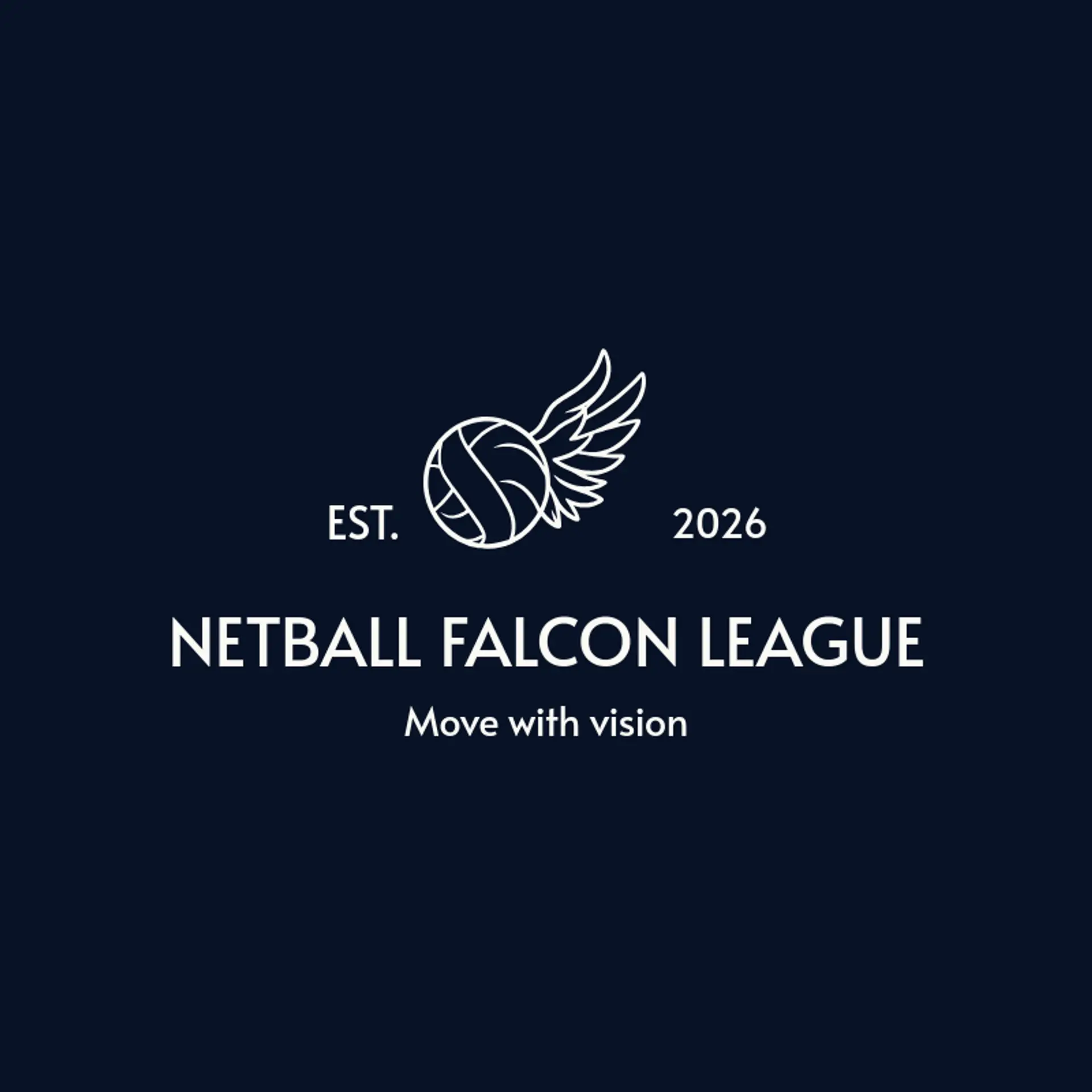 Netball Falcon League logo for netball