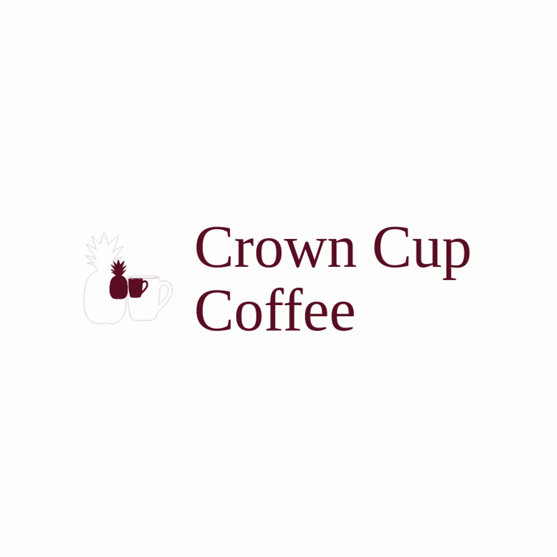 Crown Cup Coffee logo for pineapple