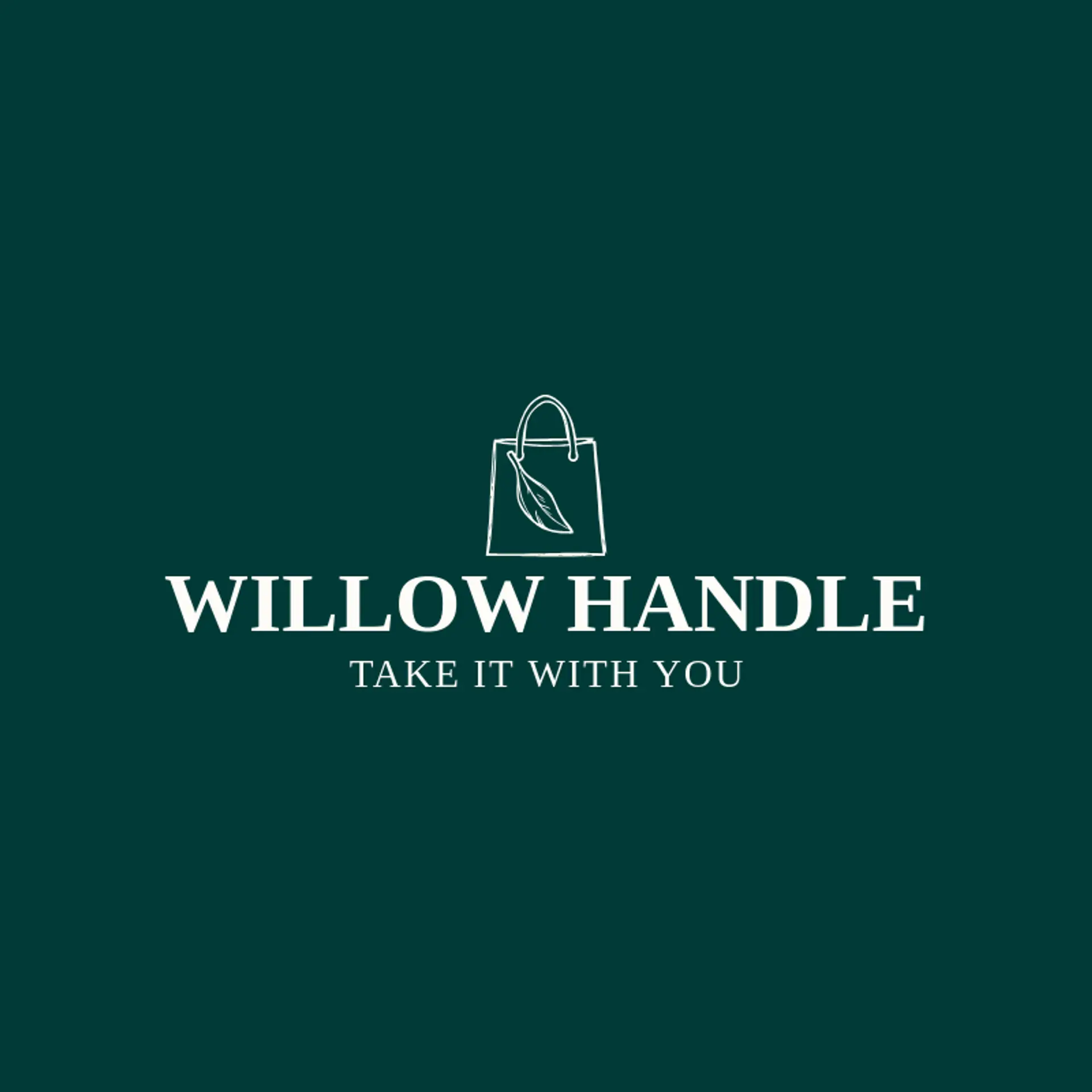 Willow Handle logo for shopping bag