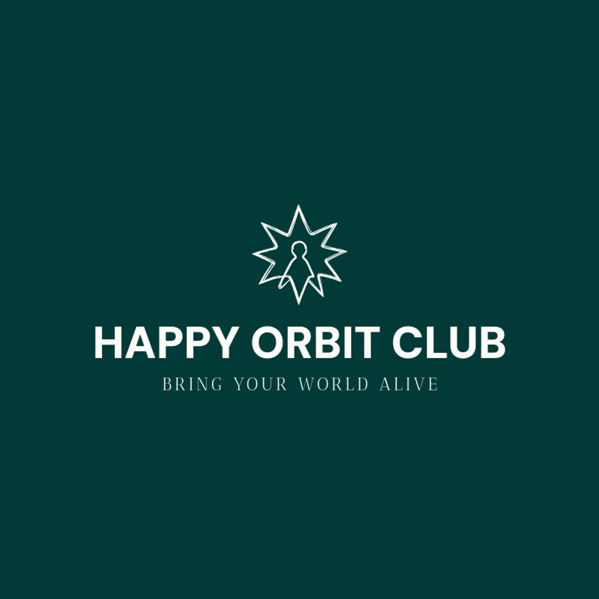 Happy Orbit Club logo for character