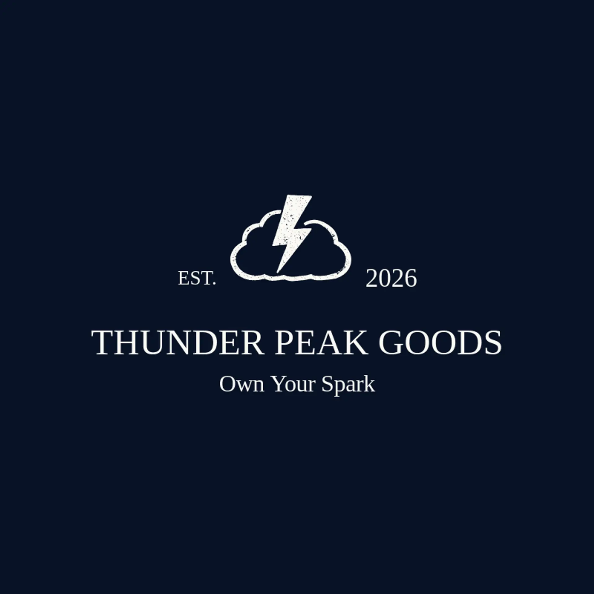 Thunder Peak Goods logo for Zeus