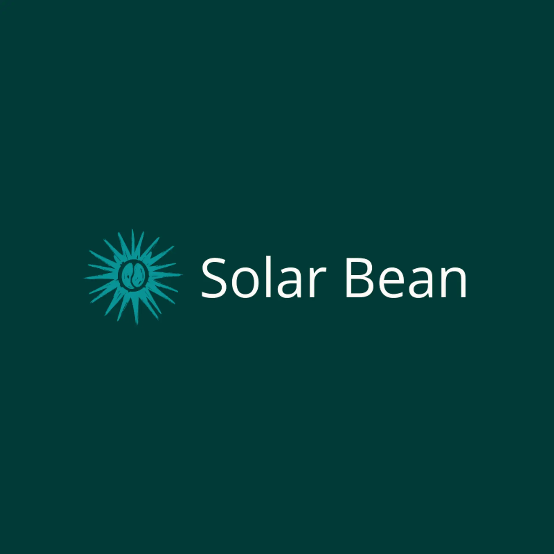 Solar Bean logo for coffee bean