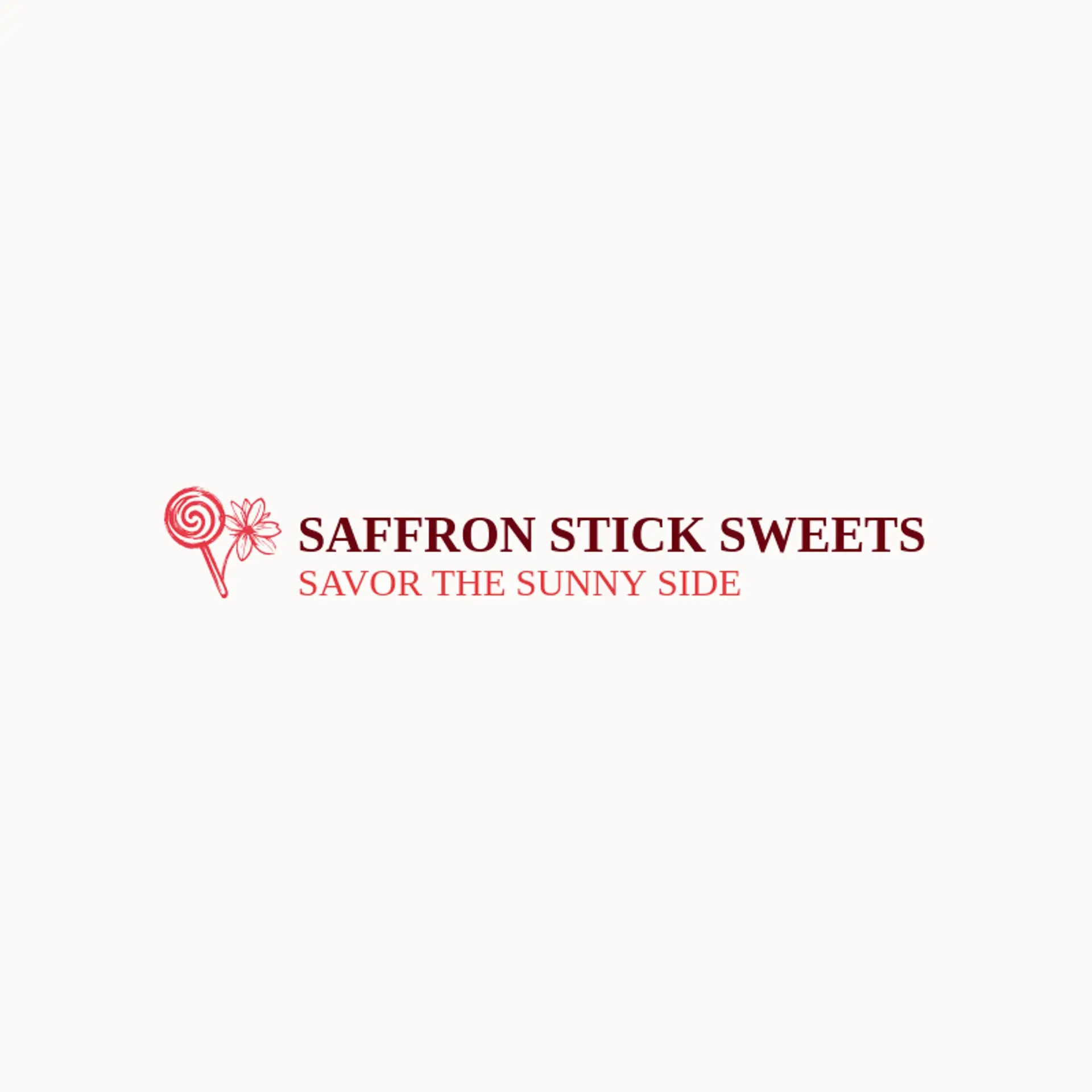Saffron Stick Sweets logo for lollipop