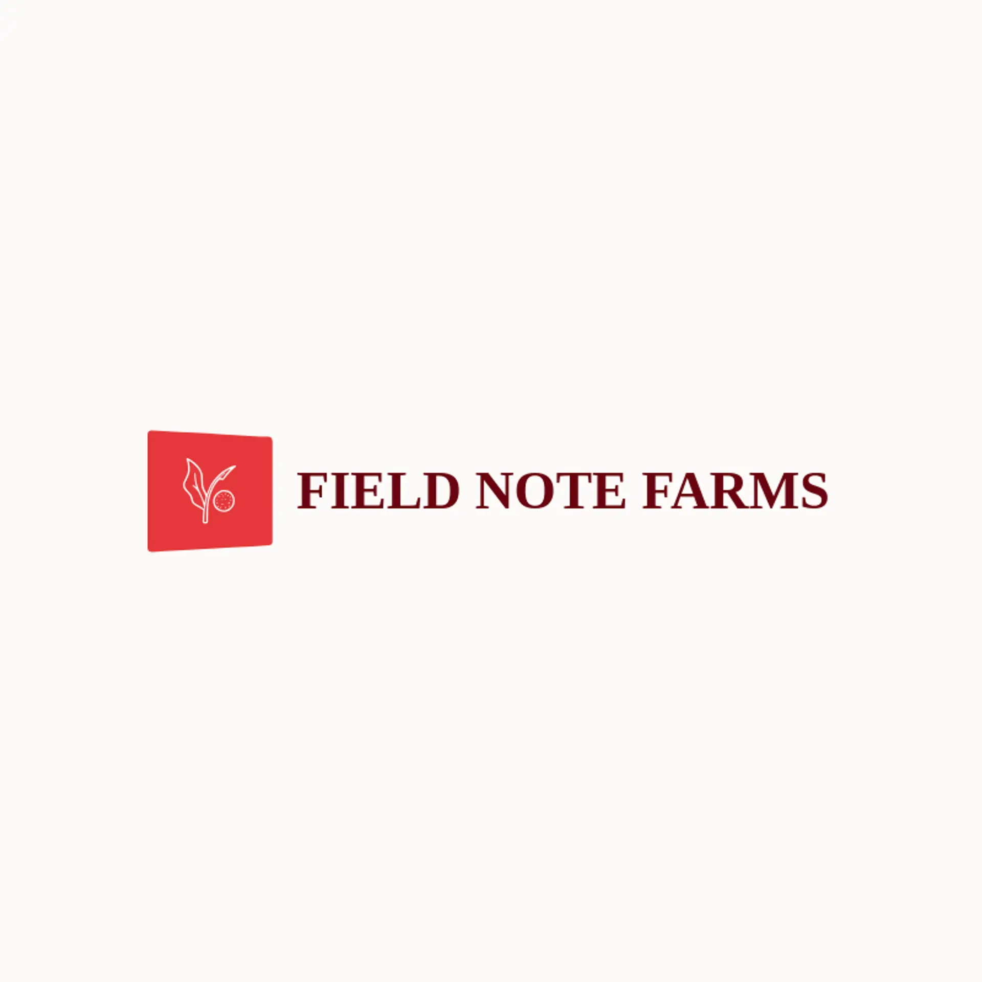 Field Note Farms logo for grass