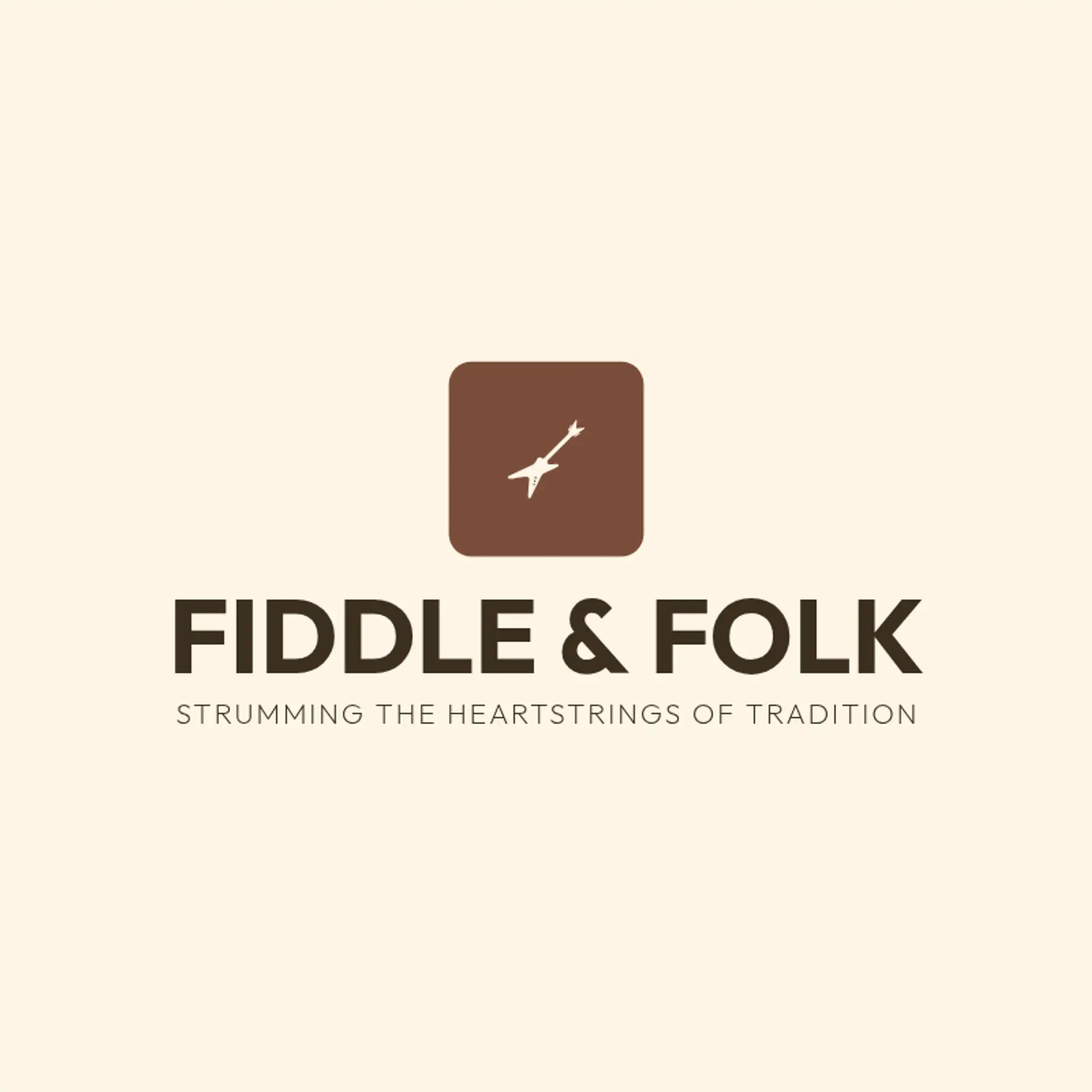 Fiddle & Folk logo for country music